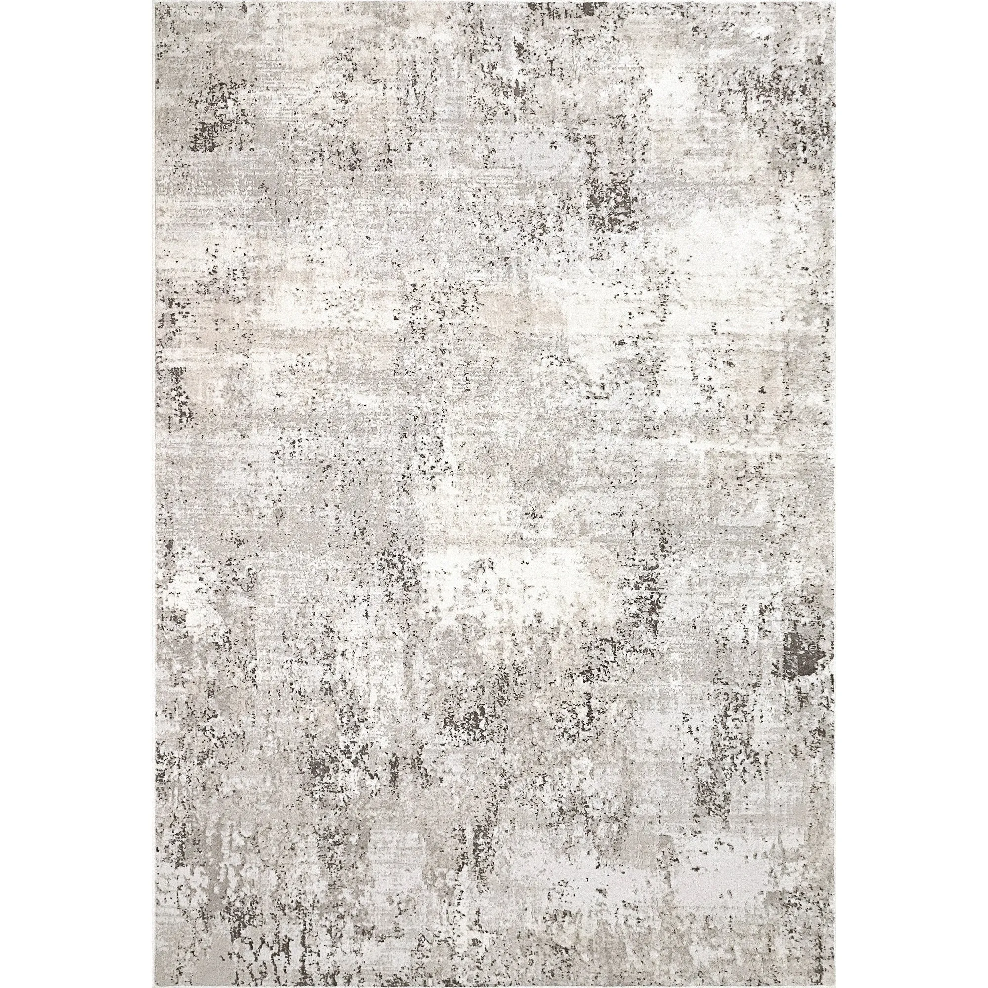 Dynamic Rugs Ivory/Grey Norma Polyester & Polypropylene Area Rug
