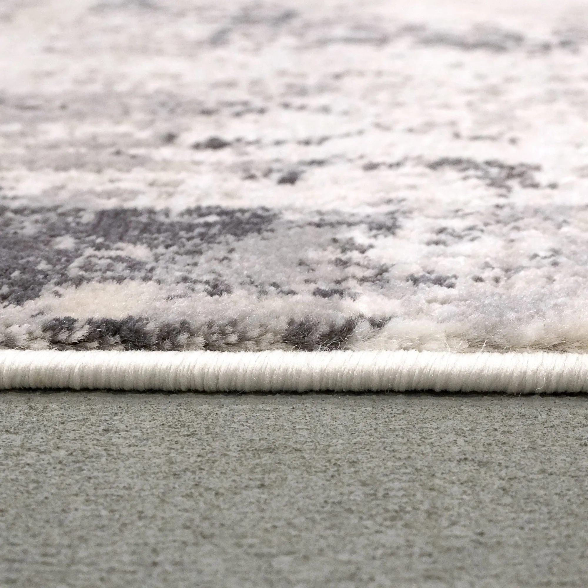 Dynamic Rugs Ivory/Grey Norma Polyester & Polypropylene Area Rug