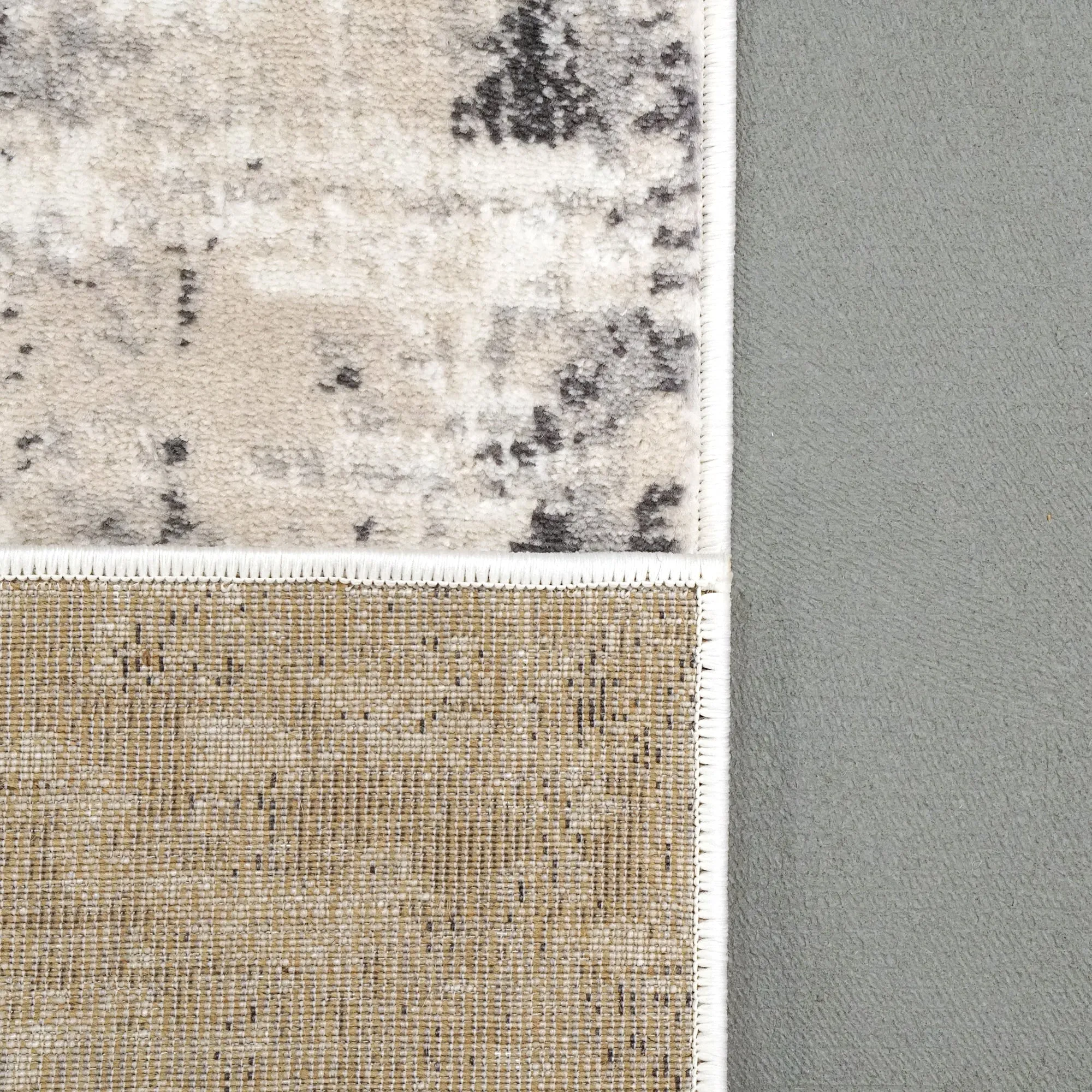Dynamic Rugs Ivory/Grey Norma Polyester & Polypropylene Area Rug