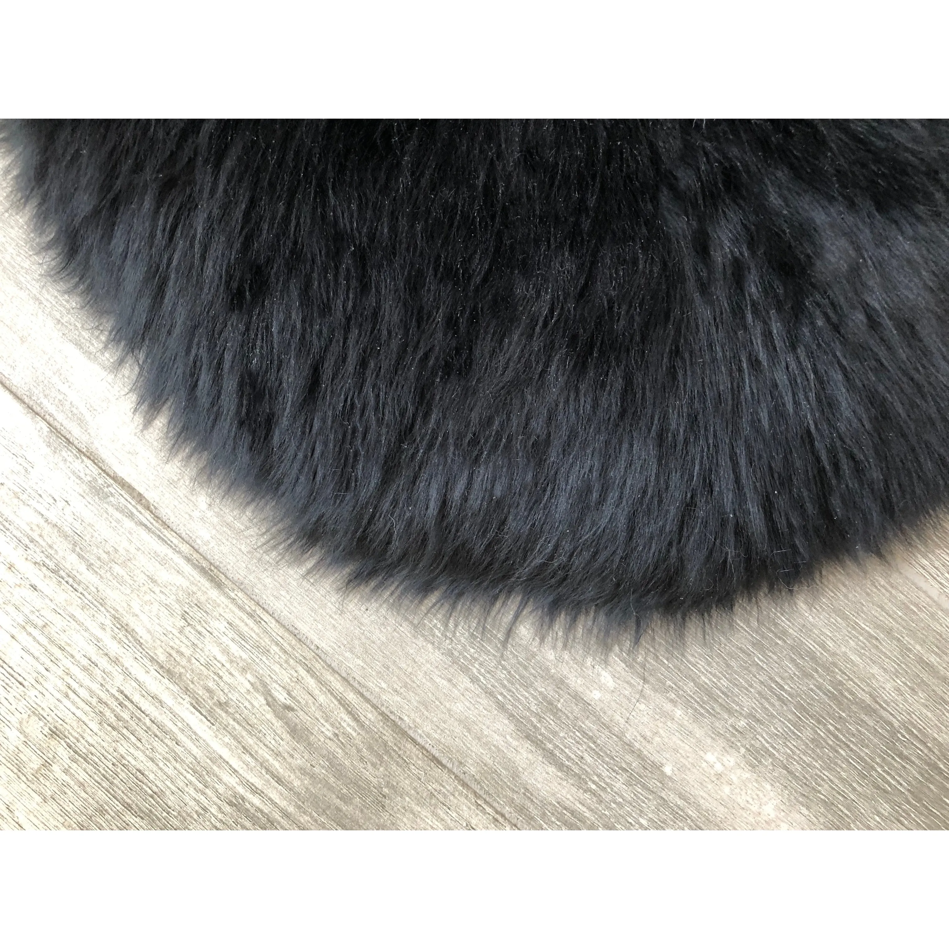 Dynasty Natural 2-Pelt Luxury Long Wool Sheepskin Shag Rug