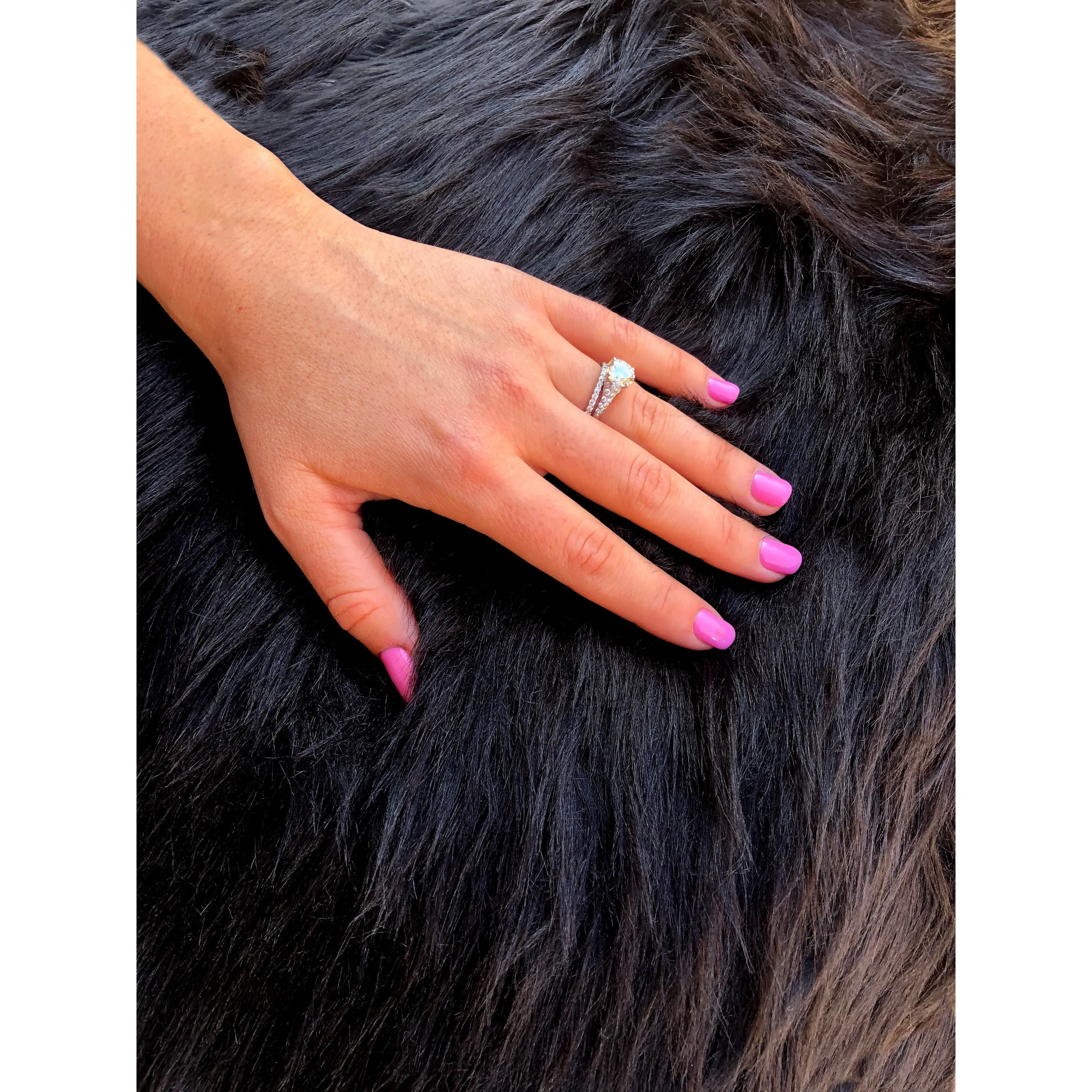 Dynasty Natural 2-Pelt Luxury Long Wool Sheepskin Shag Rug