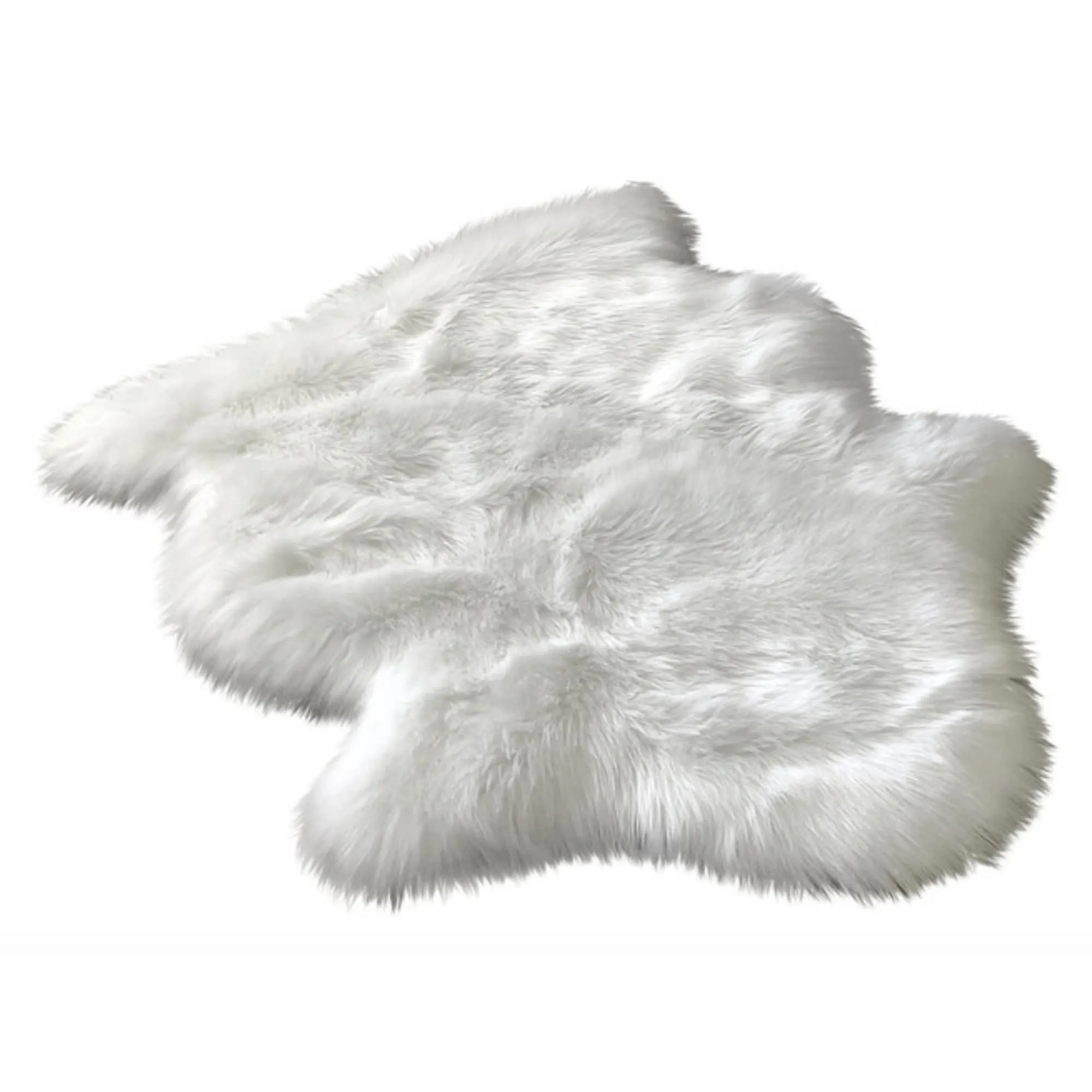 Dynasty Natural Single Pelt Luxury Long Wool Sheepskin Shag Rug
