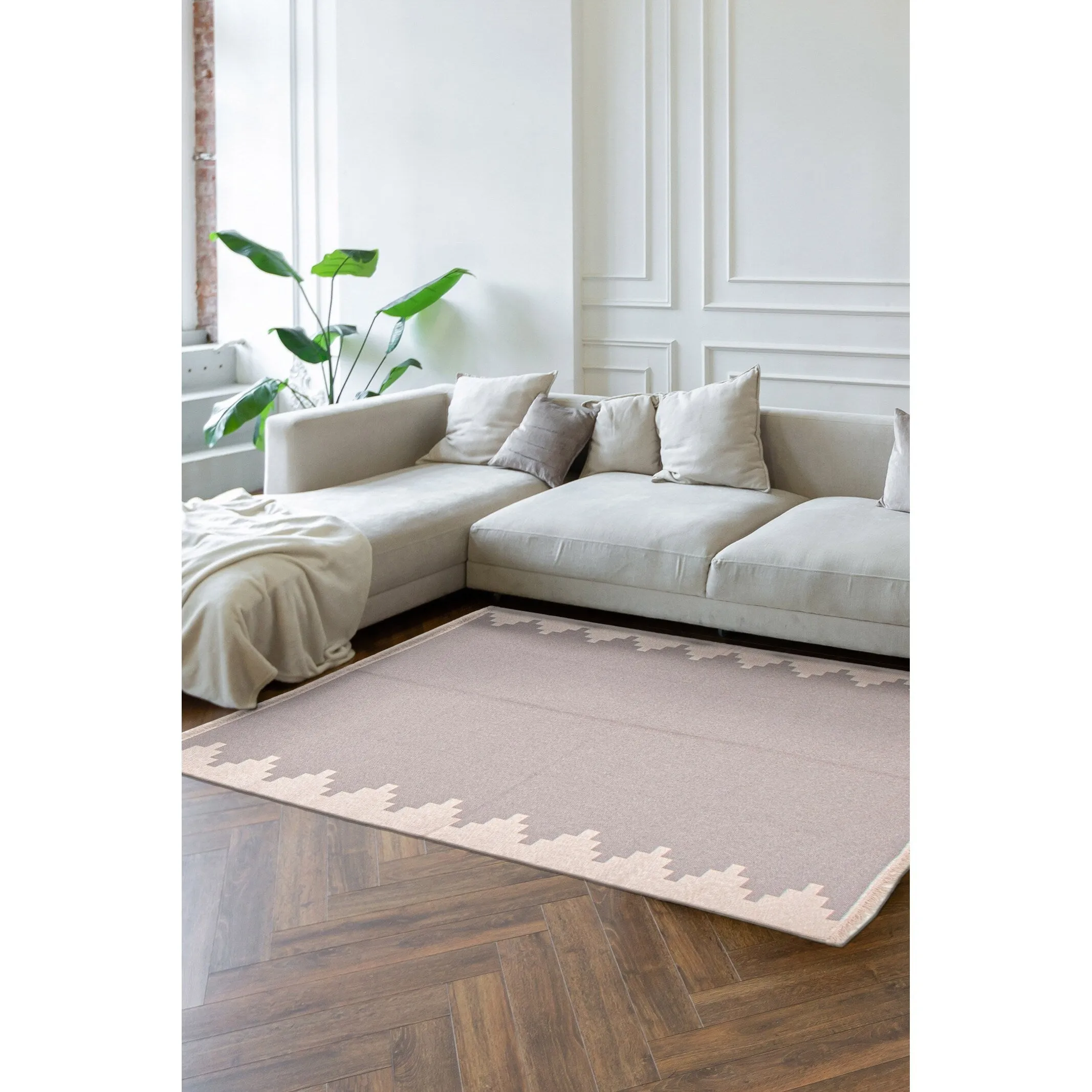 ECARPETGALLERY Flat-Weave Ankara II Taupe Kilim