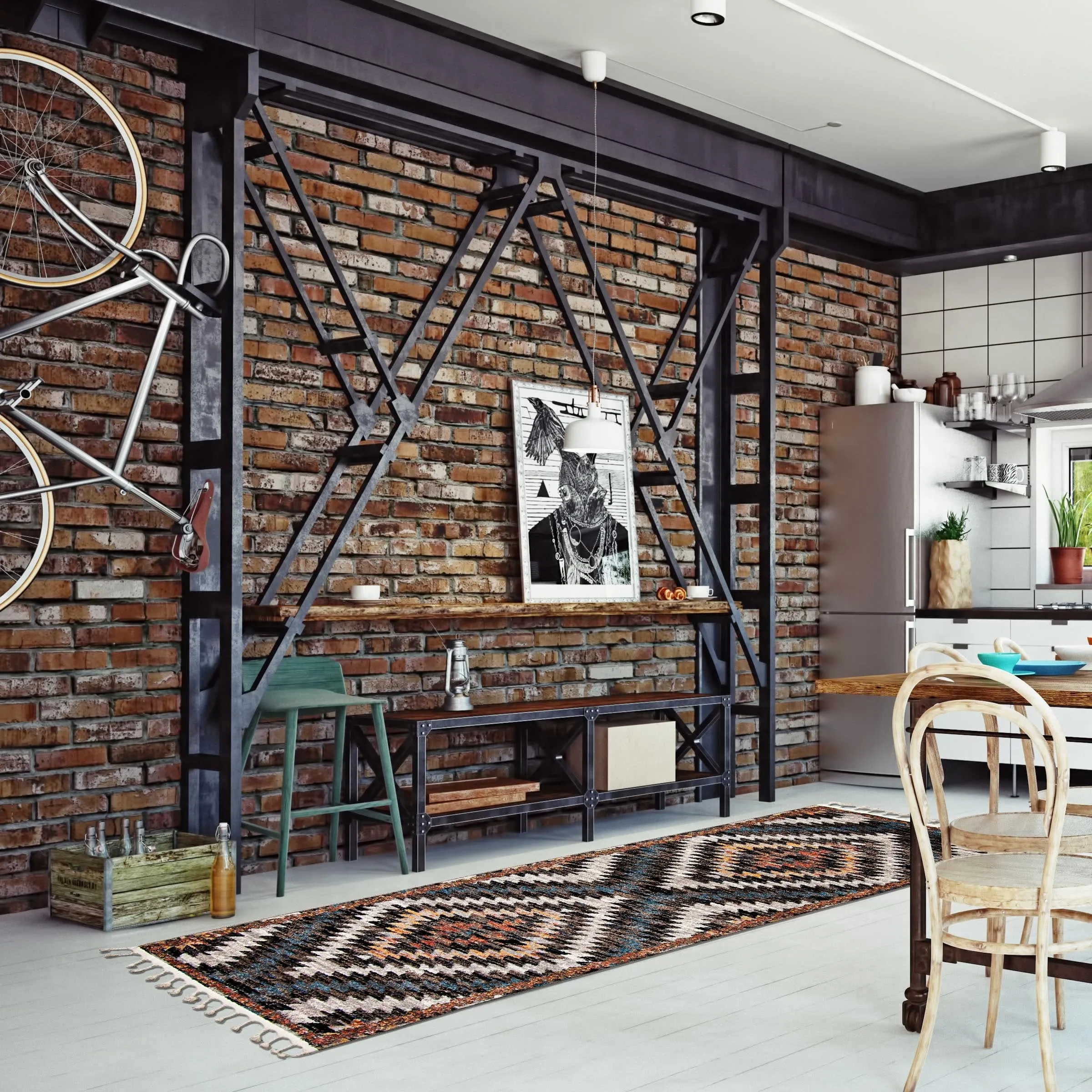 ECARPETGALLERY Kybella Sun Bohemian & Eclectic Rug