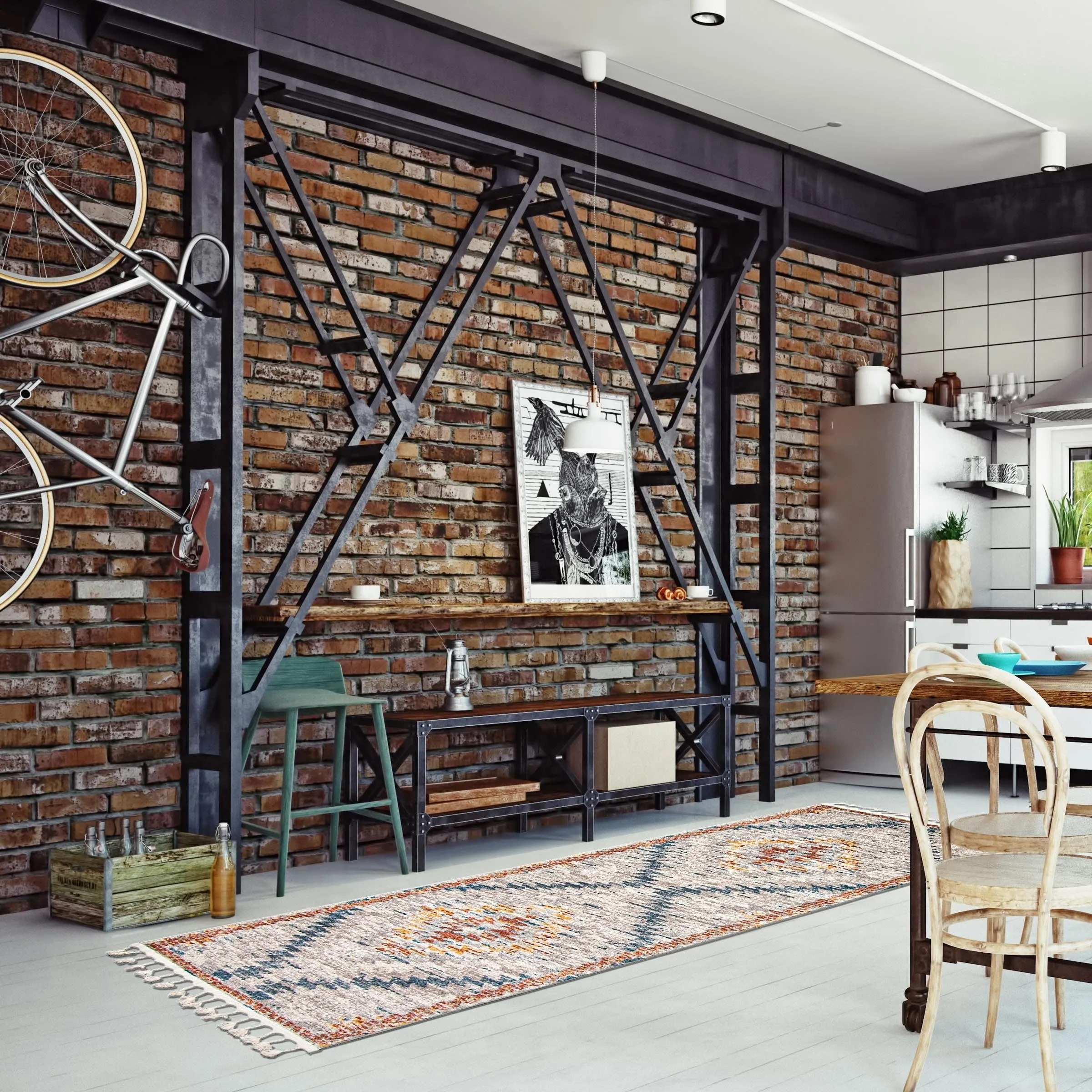 ECARPETGALLERY Kybella Sun Bohemian & Eclectic Rug