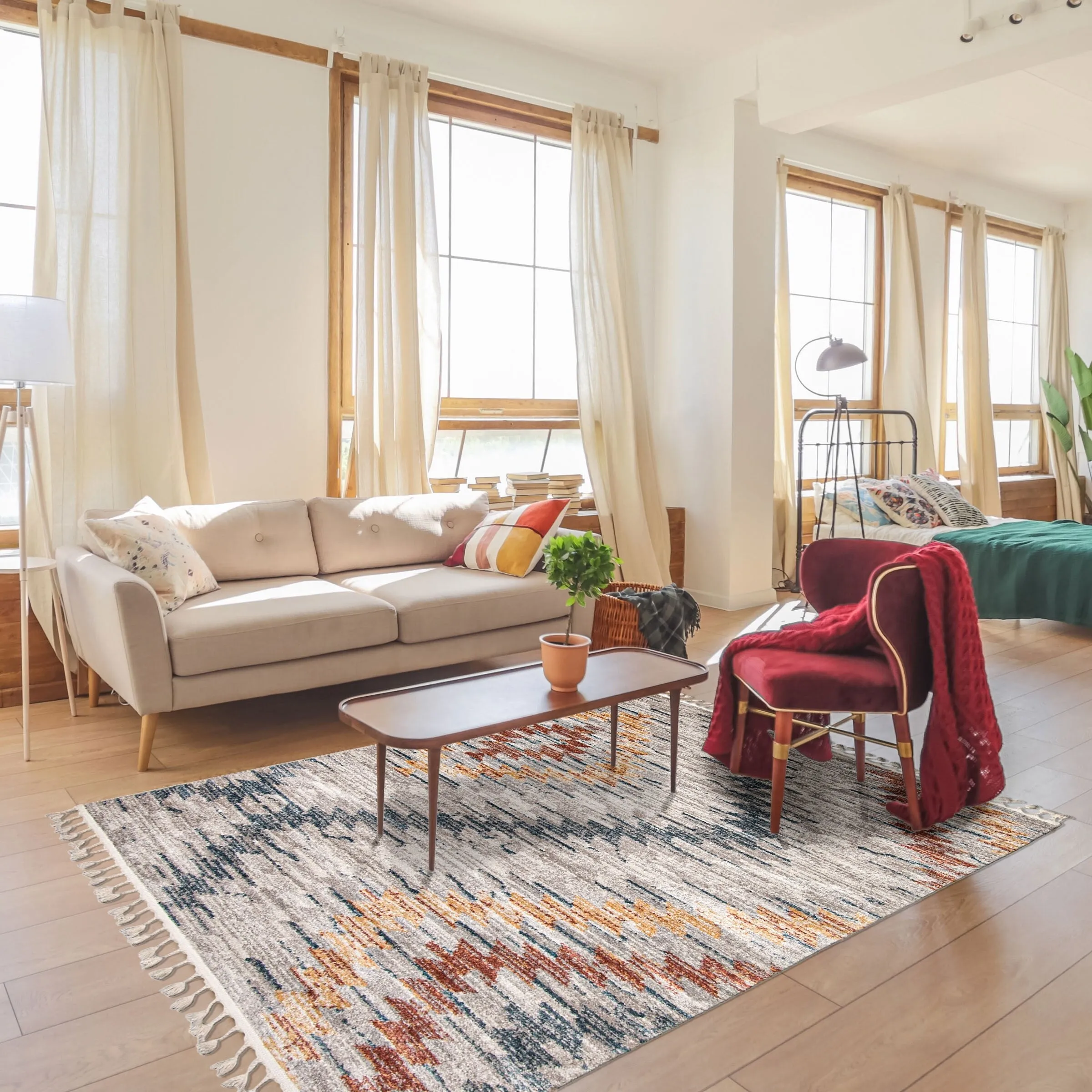 ECARPETGALLERY Kybella Sun Bohemian & Eclectic Rug