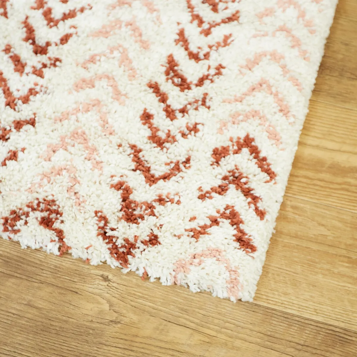 Elena Abstract Stripe Shag Area Rug