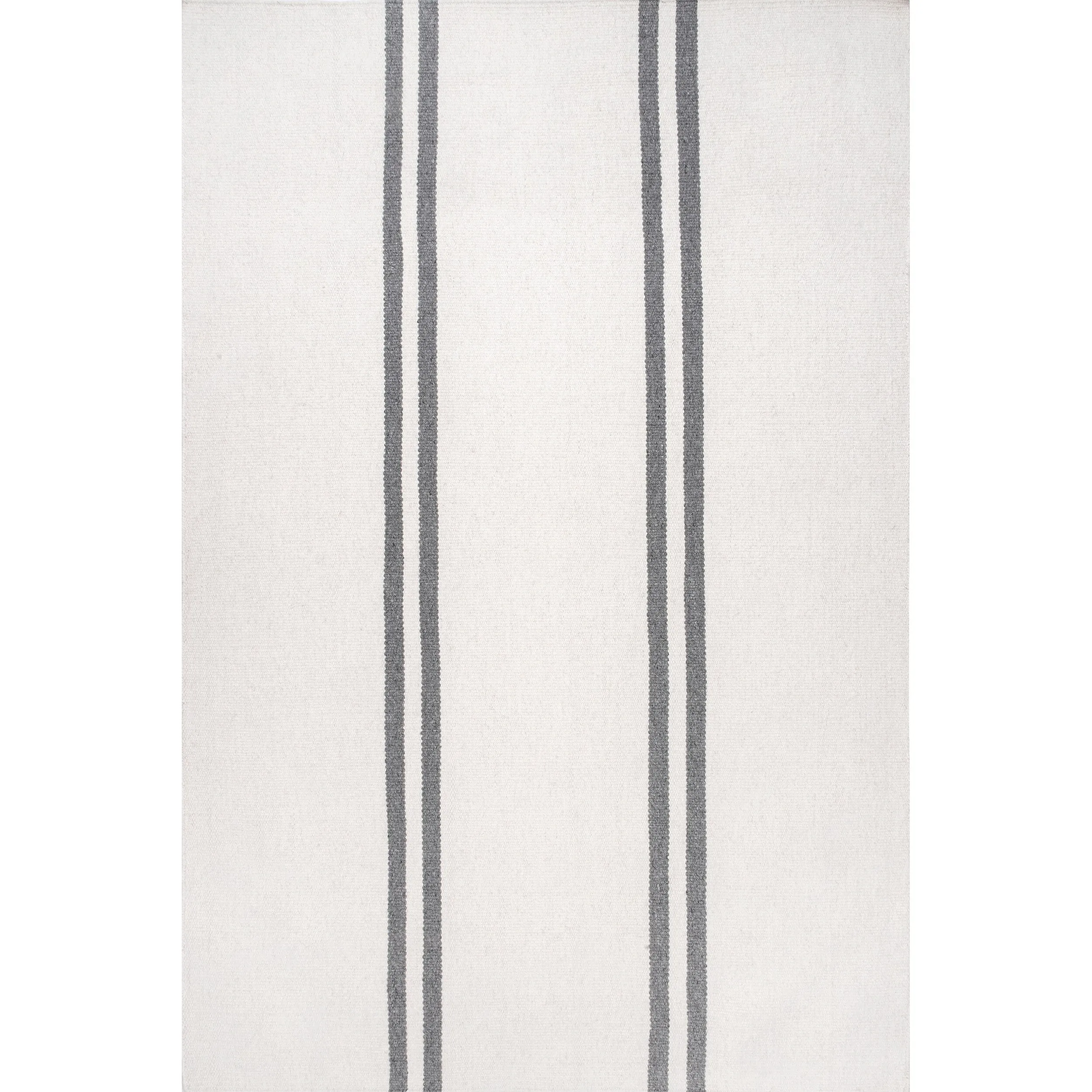 Elowen Double Striped Wool Area Rug