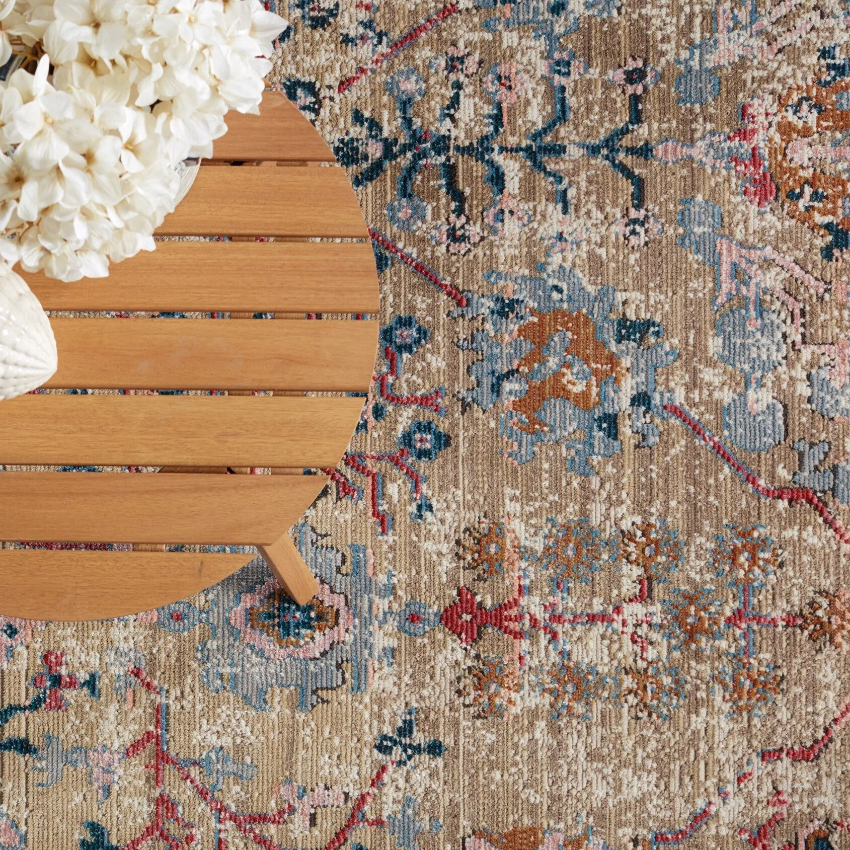 Elva Indoor/ Outdoor Oriental Area Rug