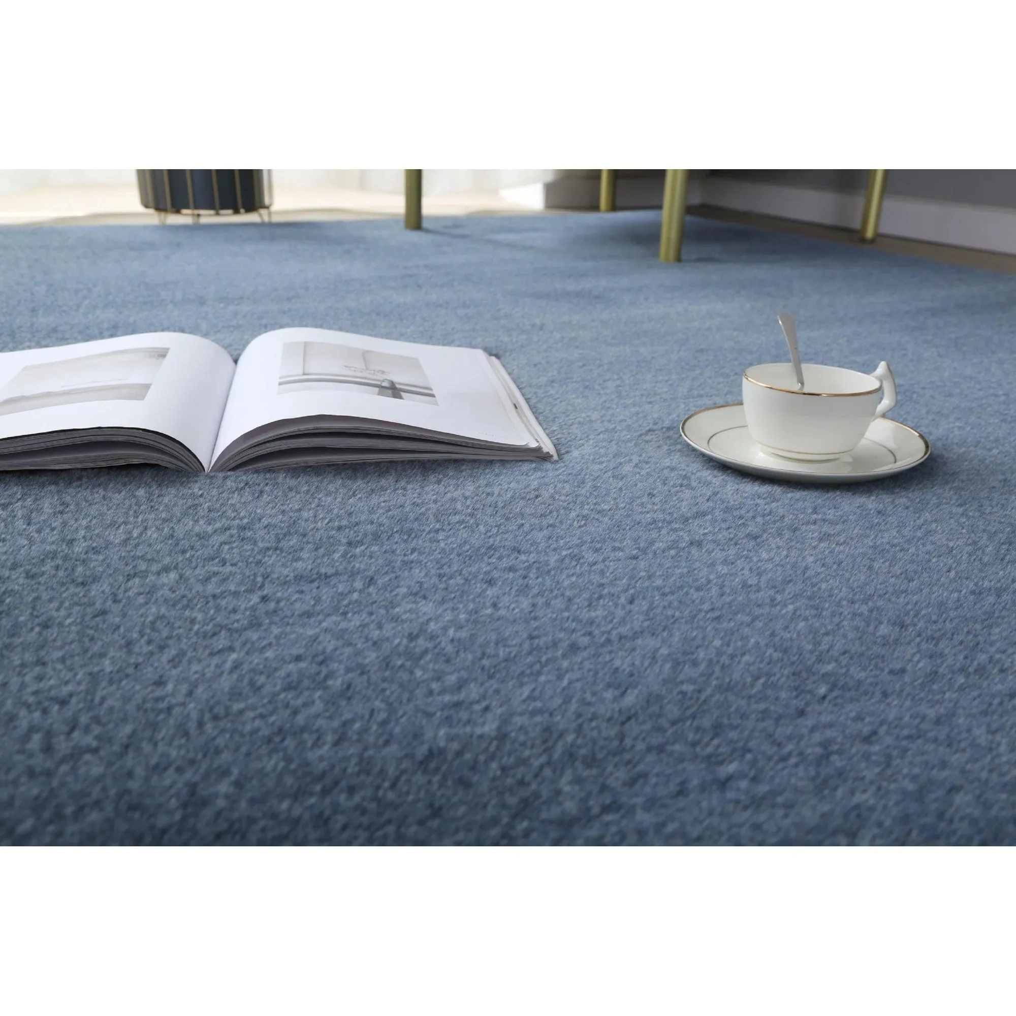 Emma Collection Thick Solid Color Area Rug