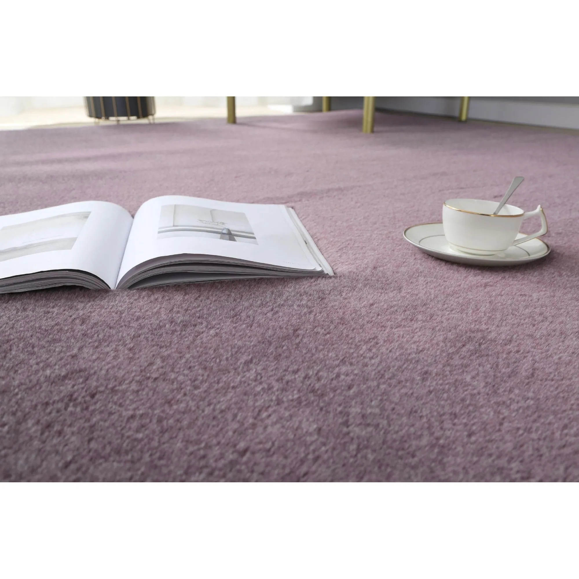 Emma Collection Thick Solid Color Area Rug