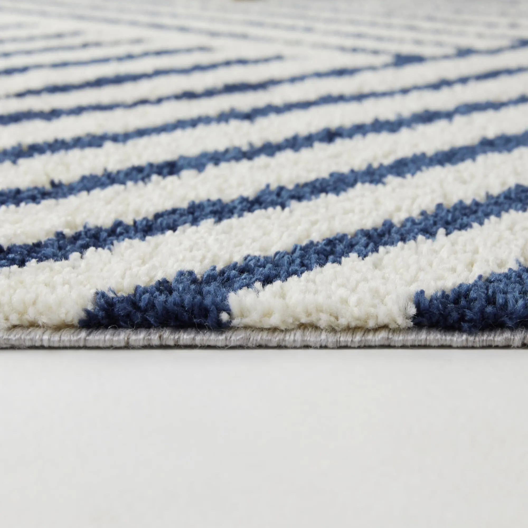 Emmeline Abstract Stripe Shag Area Rug
