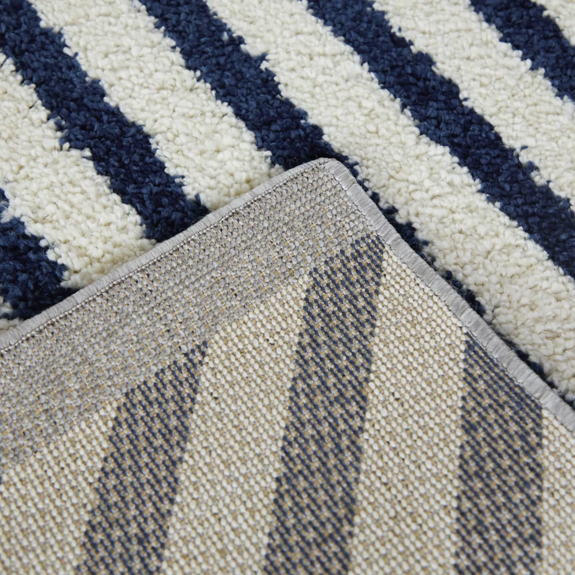 Emmeline Abstract Stripe Shag Area Rug