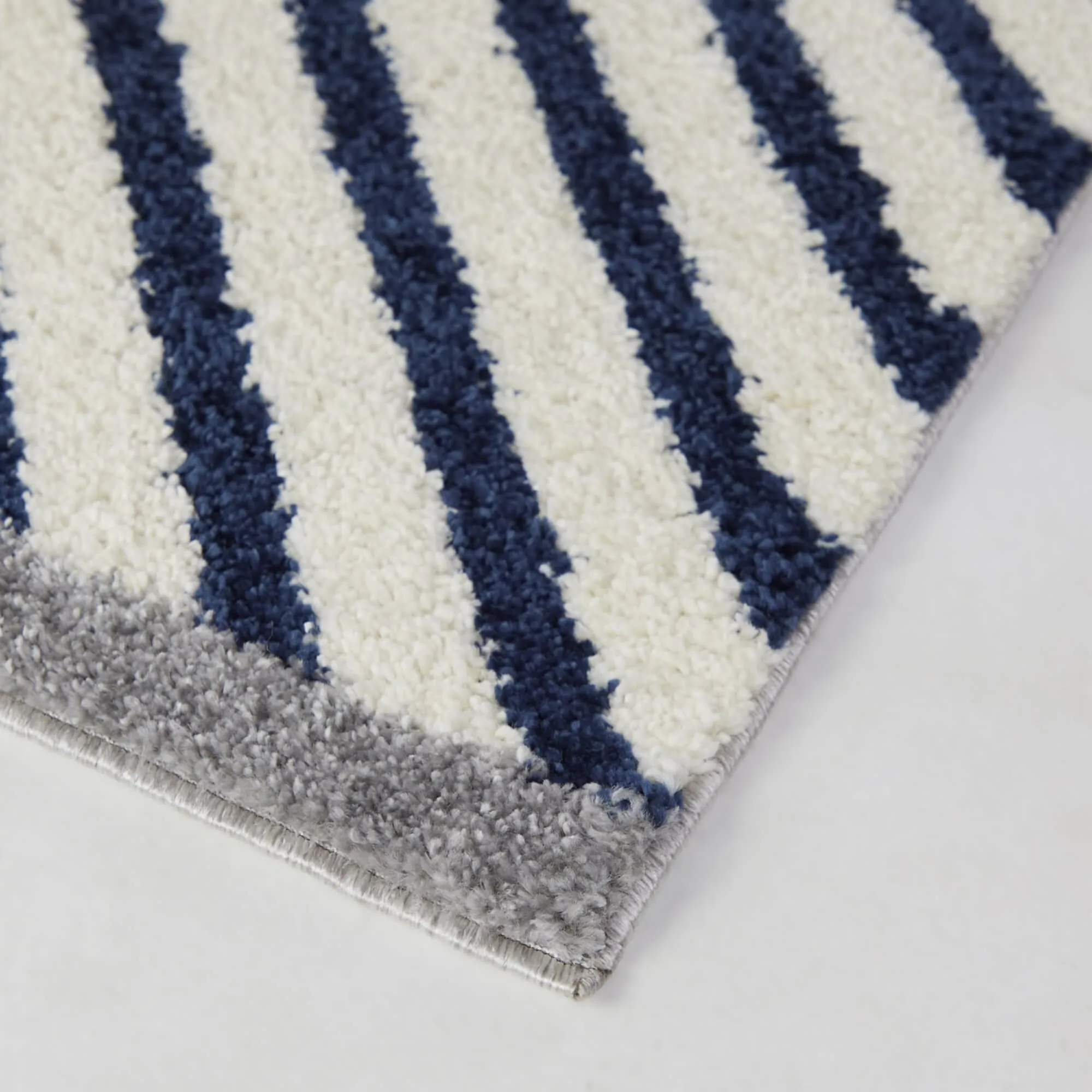 Emmeline Abstract Stripe Shag Area Rug