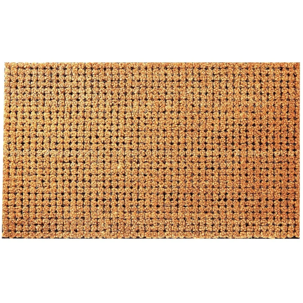 Envelor Coir Cluster Rubber Backing Entrance Mat Welcome Doormat. 18 x 30