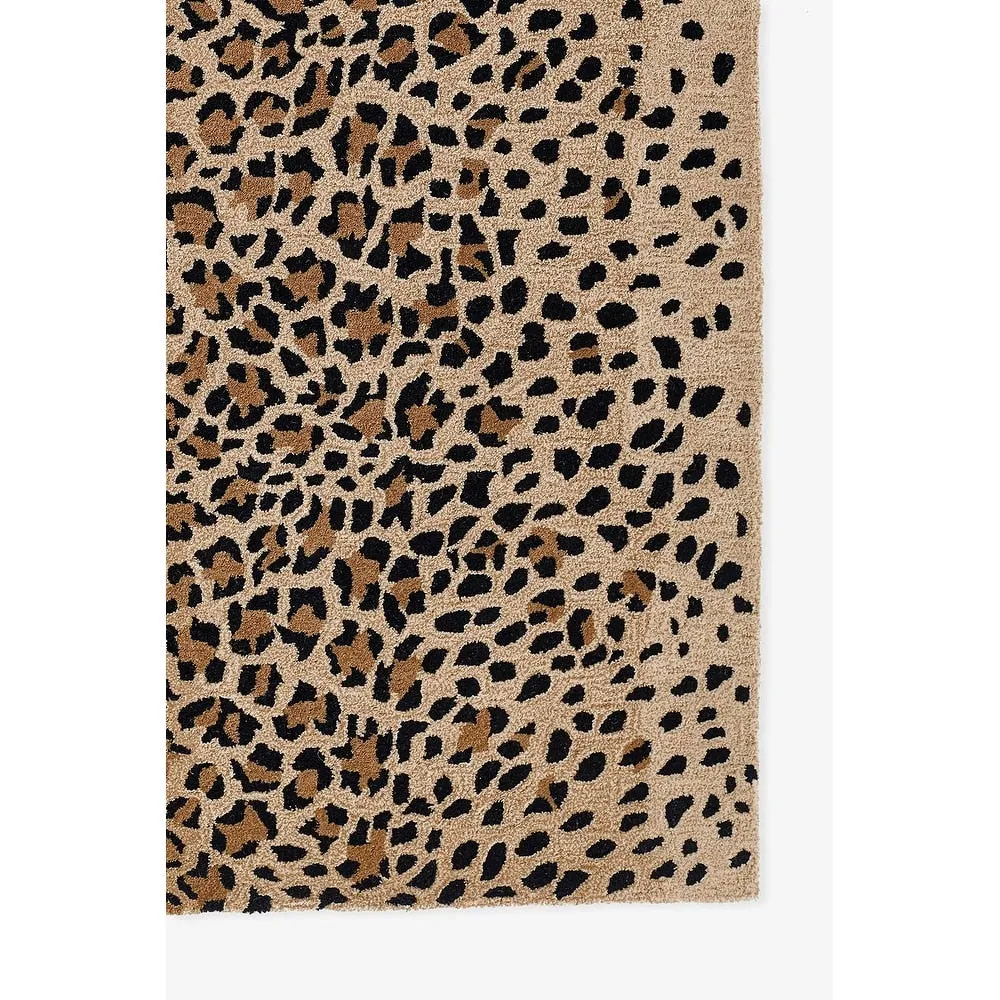 Erin Gates by Momeni Woodland Leopard Beige Hand Tufted Wool Area Rug