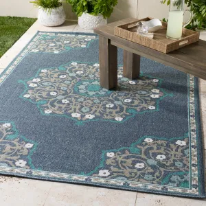 Erminio Medallion Indoor/ Outdoor Area Rug - 7'3 Round