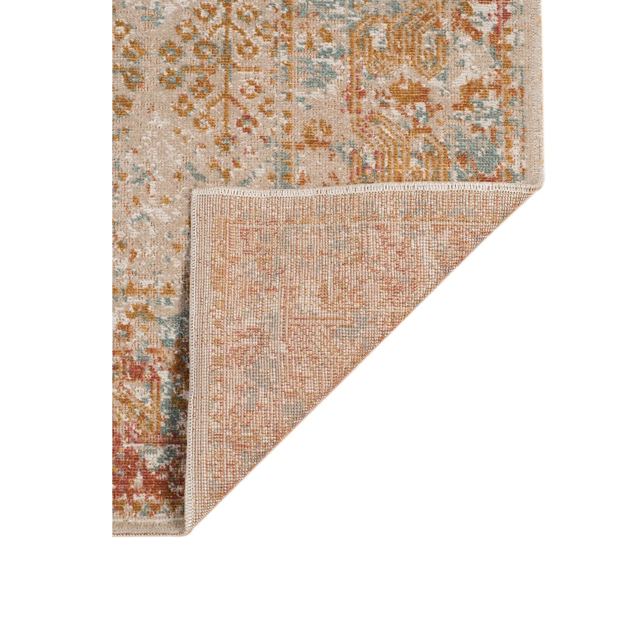 Ethereal Vintage Bordered Area Rug