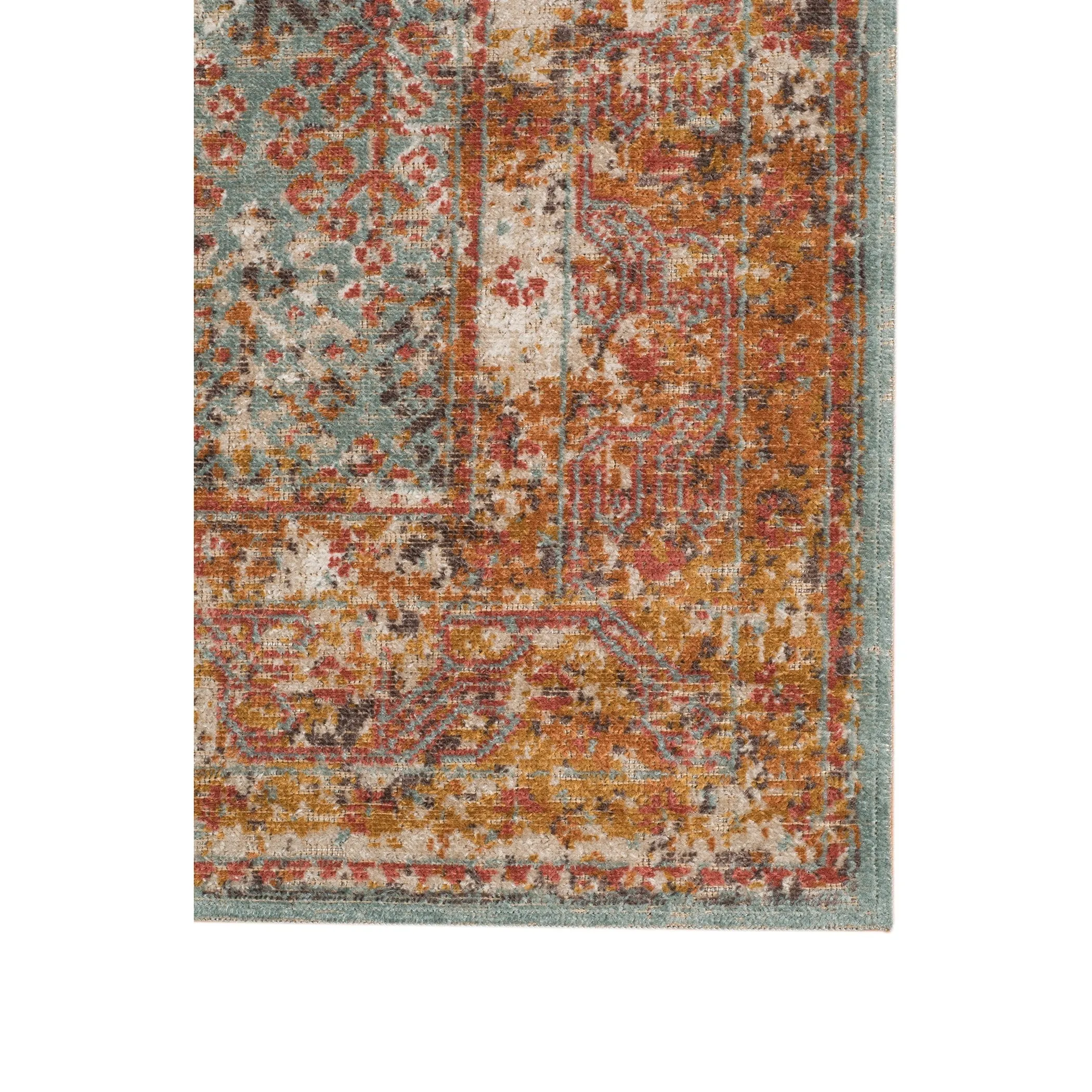 Ethereal Vintage Bordered Area Rug