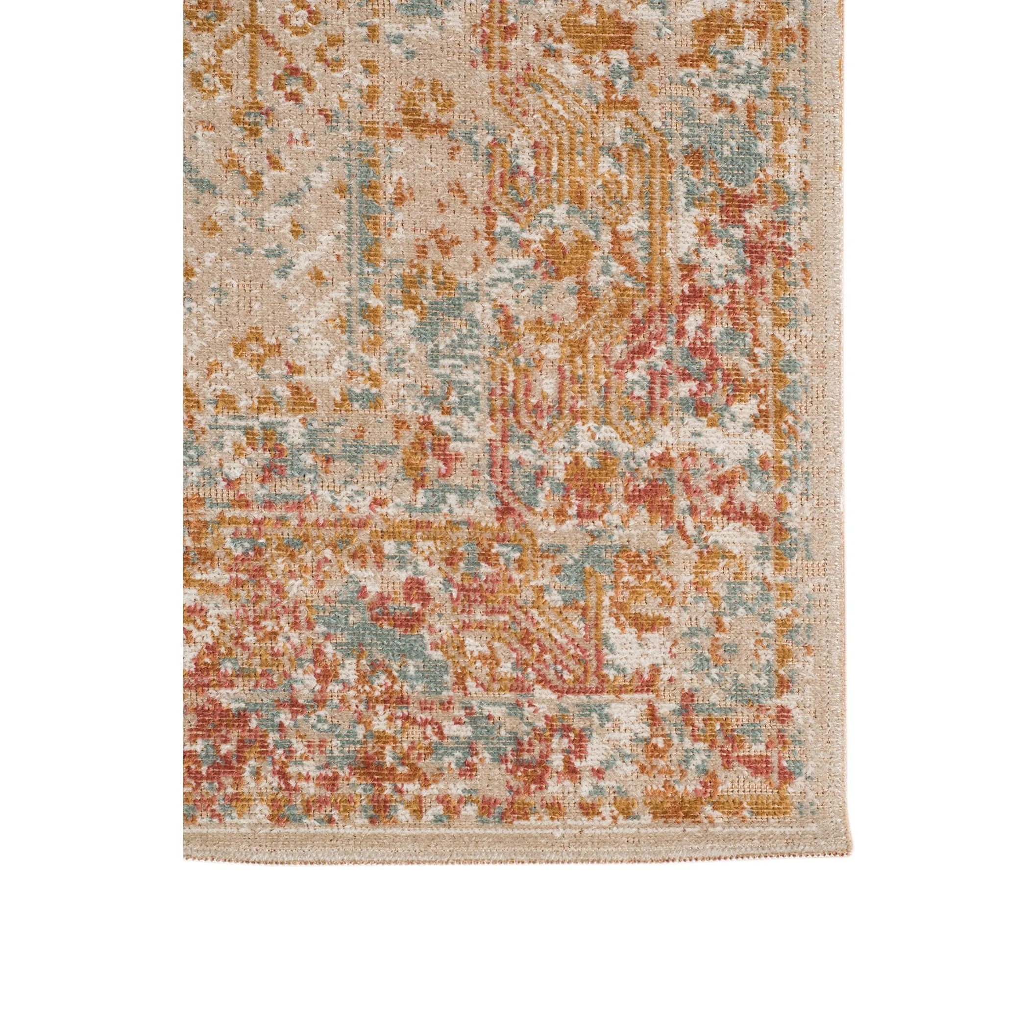 Ethereal Vintage Bordered Area Rug