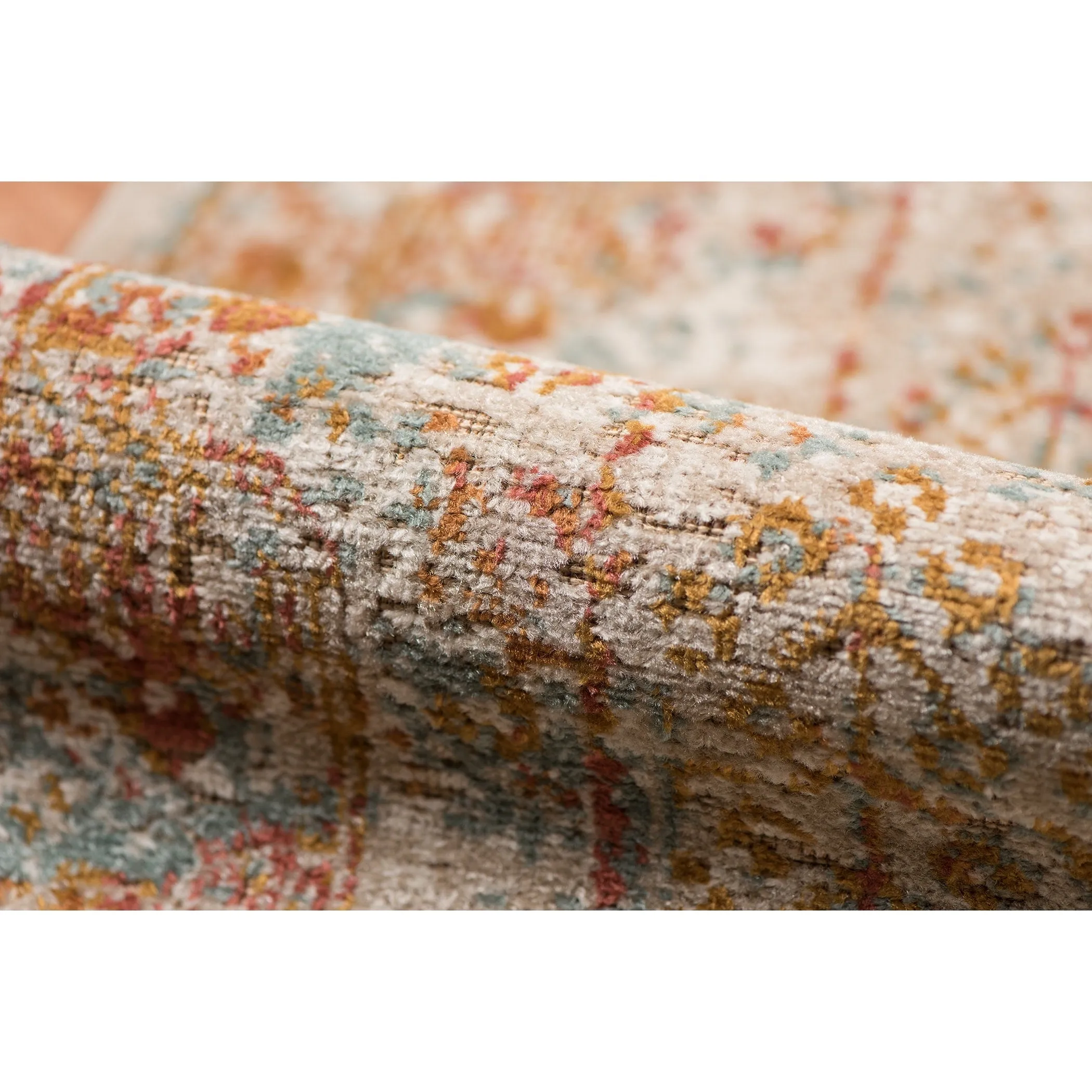 Ethereal Vintage Bordered Area Rug