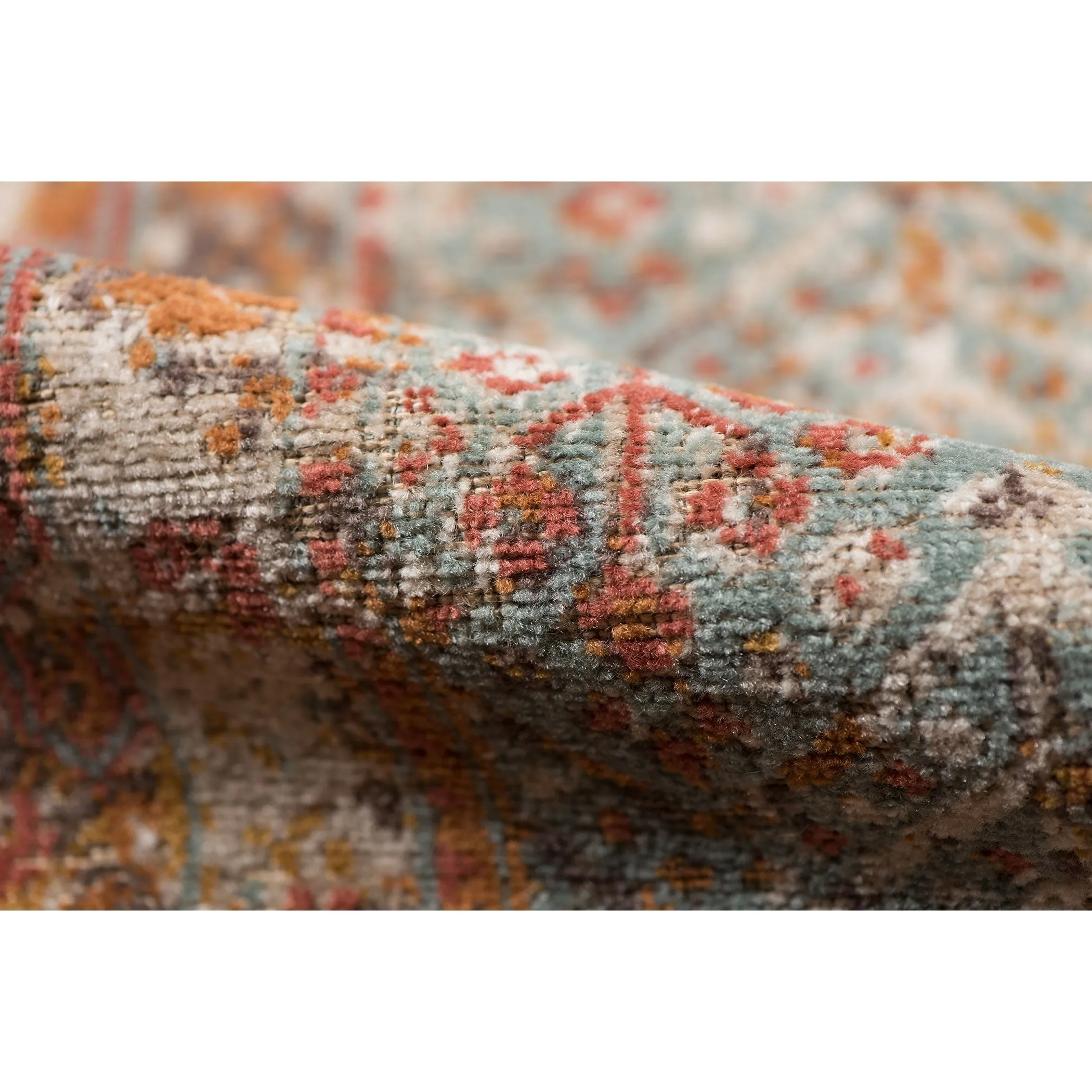 Ethereal Vintage Bordered Area Rug
