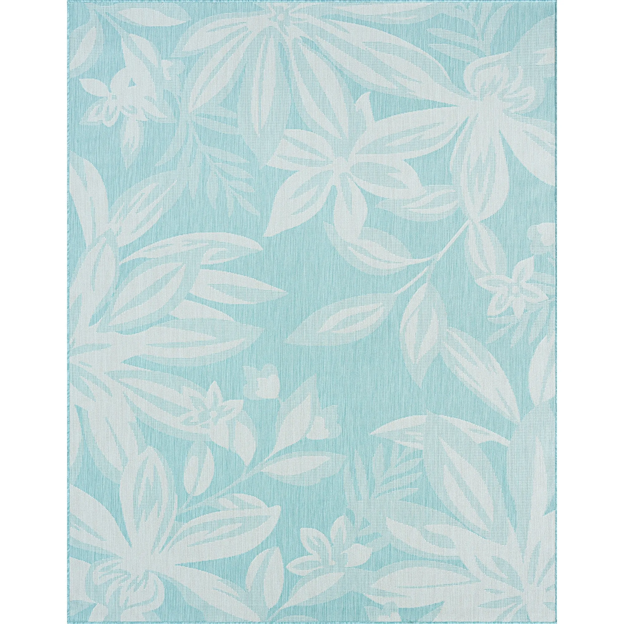 Exo Coastal Floral Indoor/Outdoor Area Rug