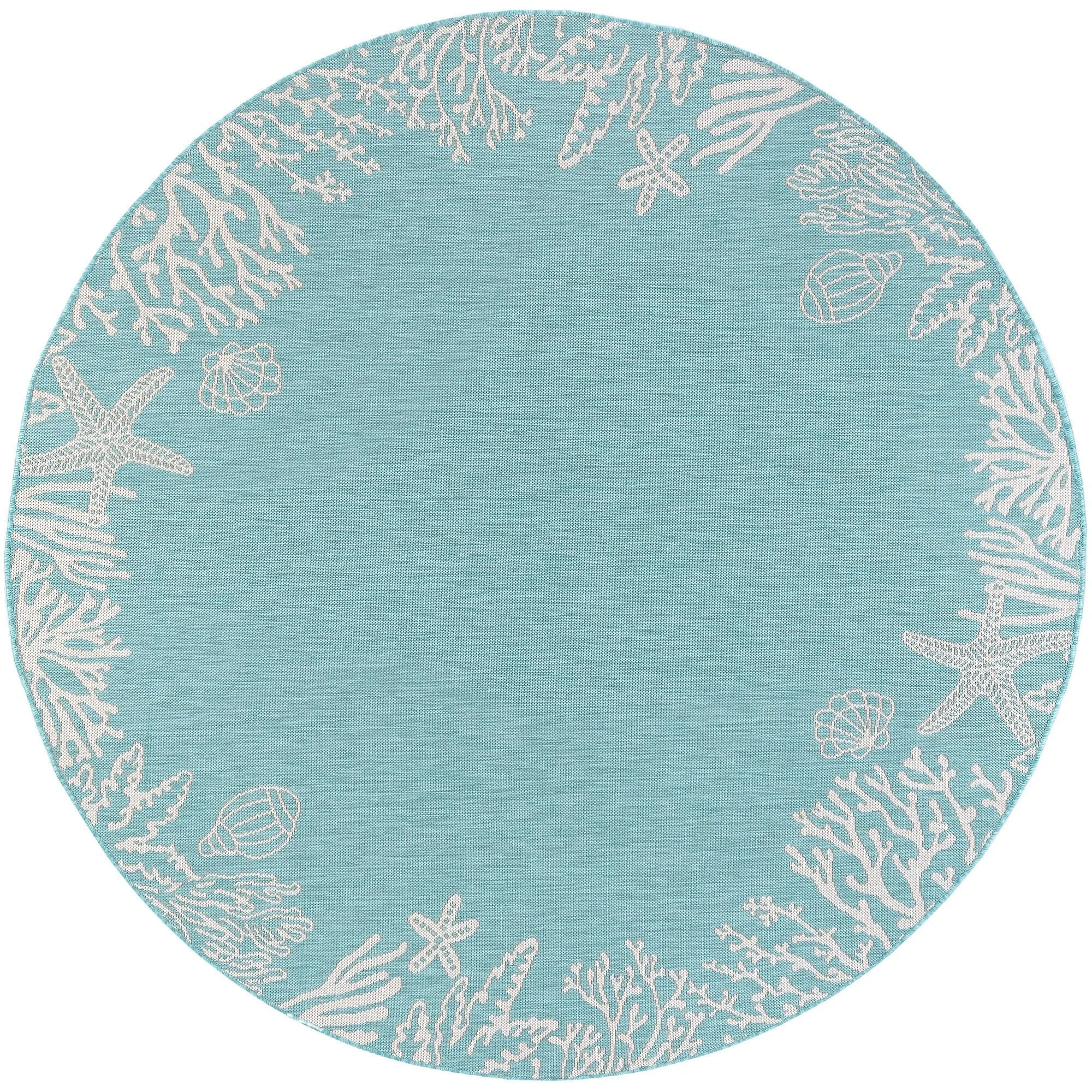 Exo Coastal Graphic Print Indoor/Outdoor Area Rug