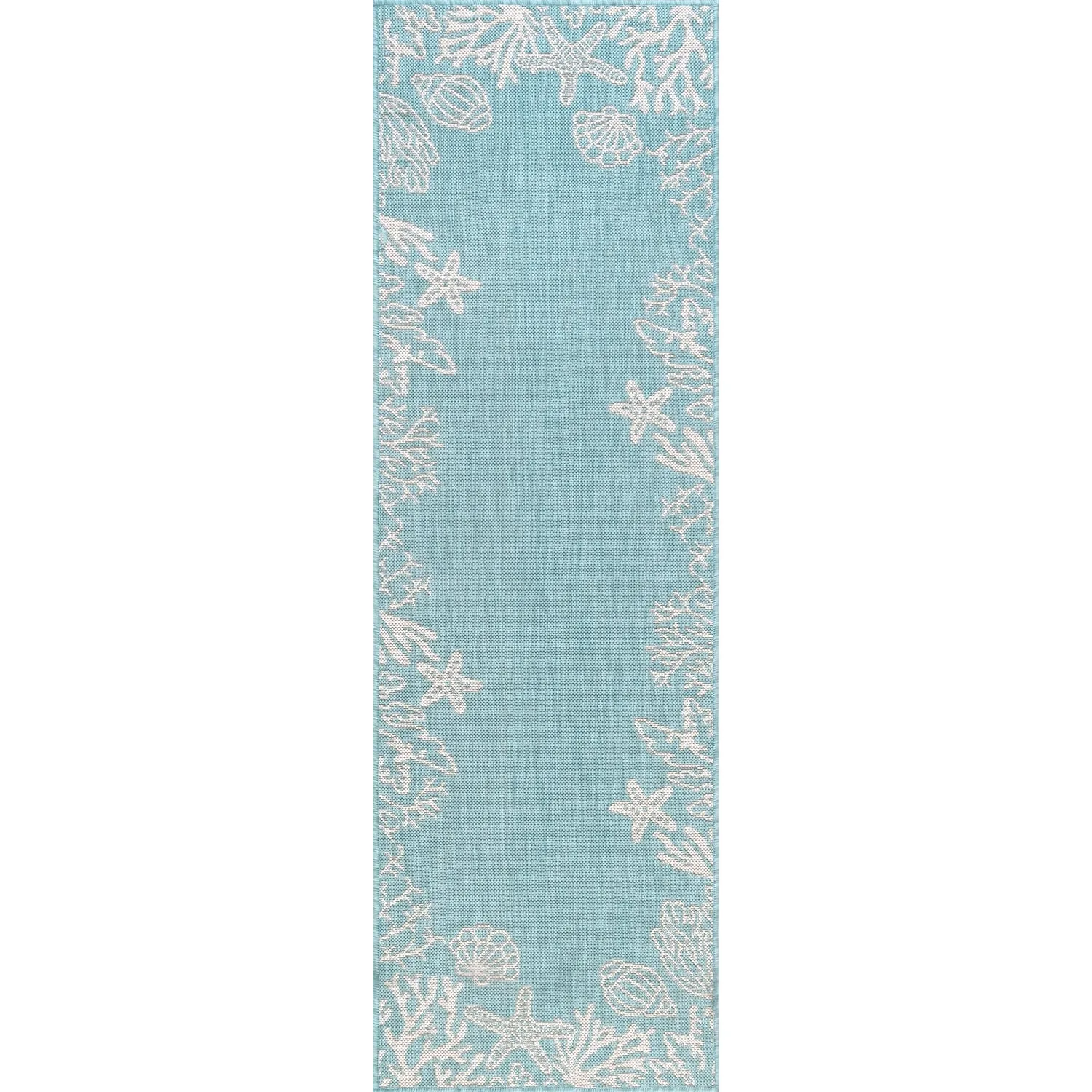 Exo Coastal Graphic Print Indoor/Outdoor Area Rug