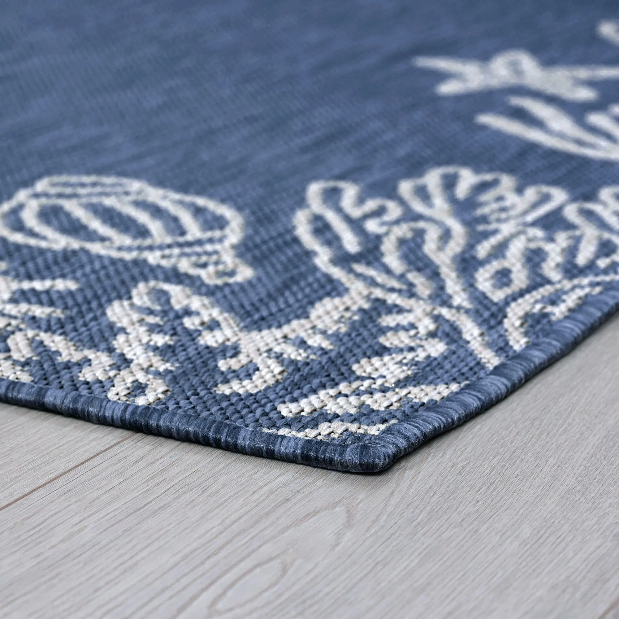 Exo Coastal Graphic Print Indoor/Outdoor Area Rug