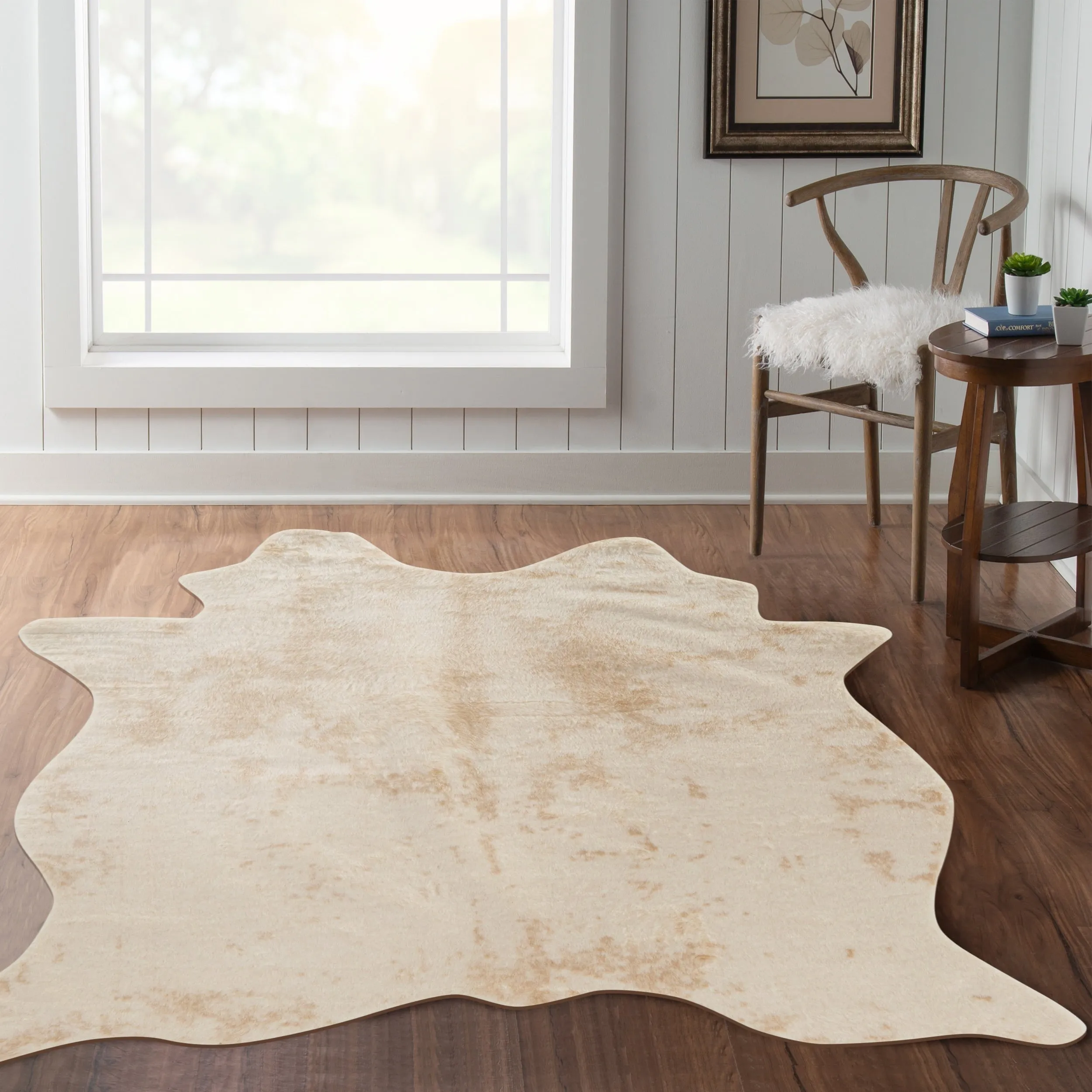 Faux Cowhide Area Rug - 5' x 6'6