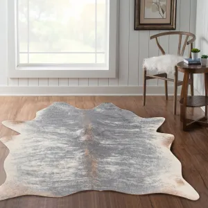Faux Cowhide Area Rug - 5' x 6'6
