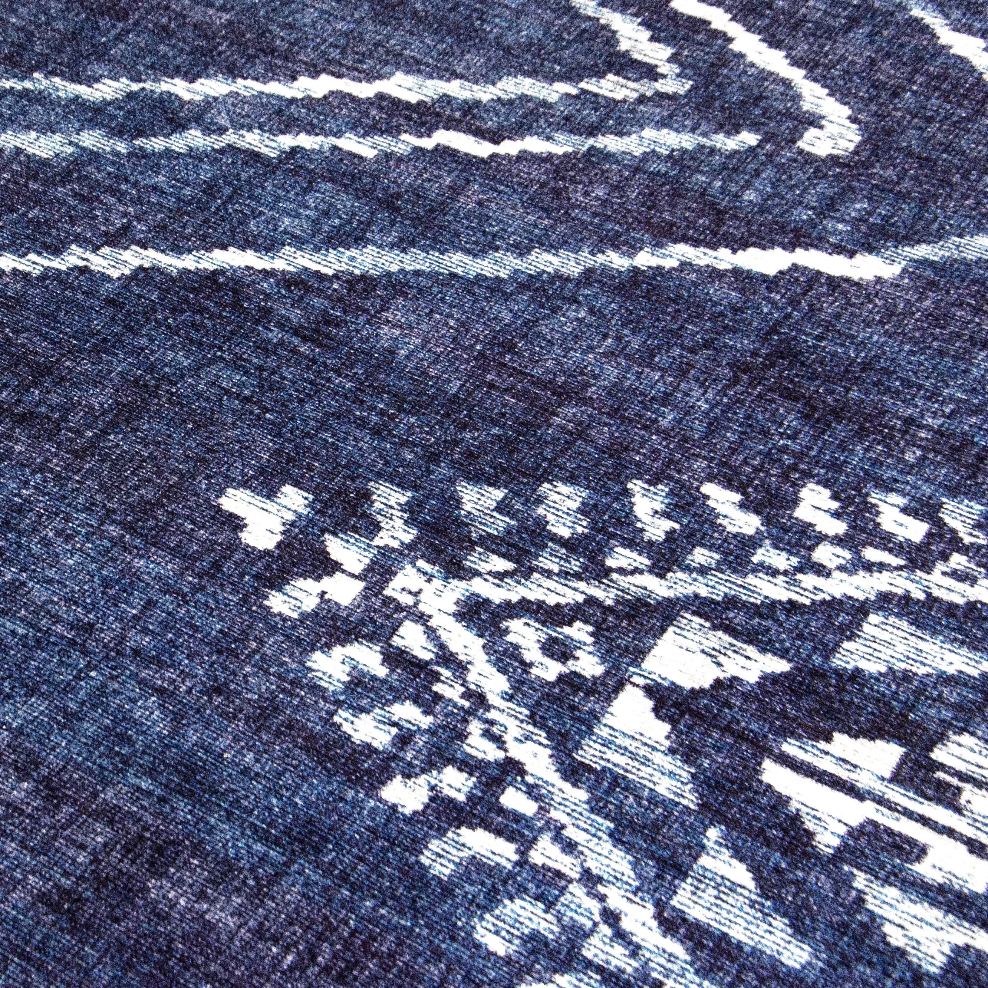 FH Home Machine Washable Area Rug - Stain Resistant Non-Shed Eco-Friendly