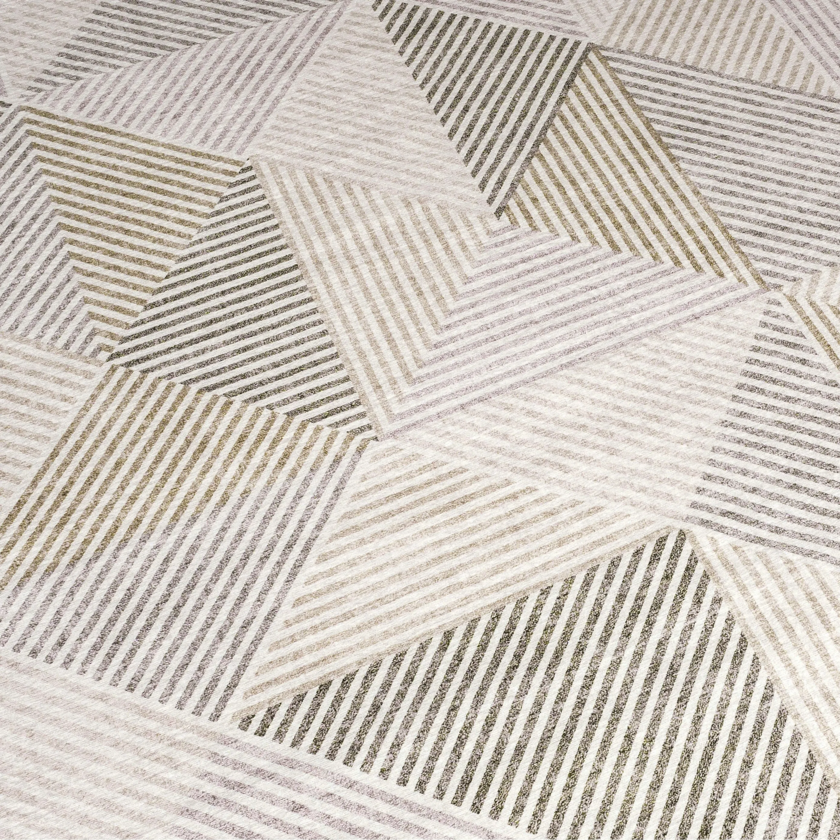FH Home Machine Washable Area Rug - Stain Resistant Non-Shed Eco-Friendly