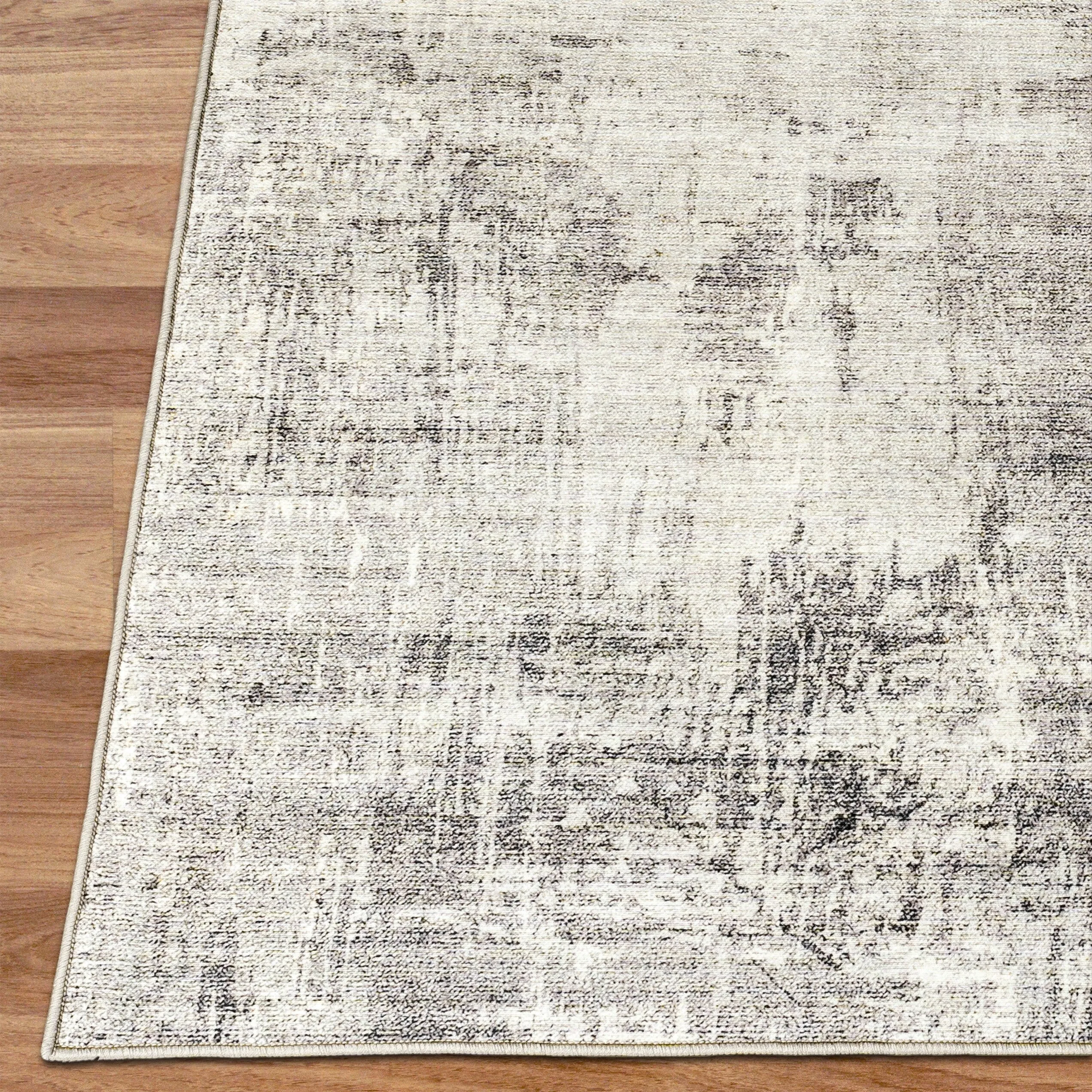 FH Home Machine Washable Area Rug - Stain Resistant Non-Shed Eco-Friendly