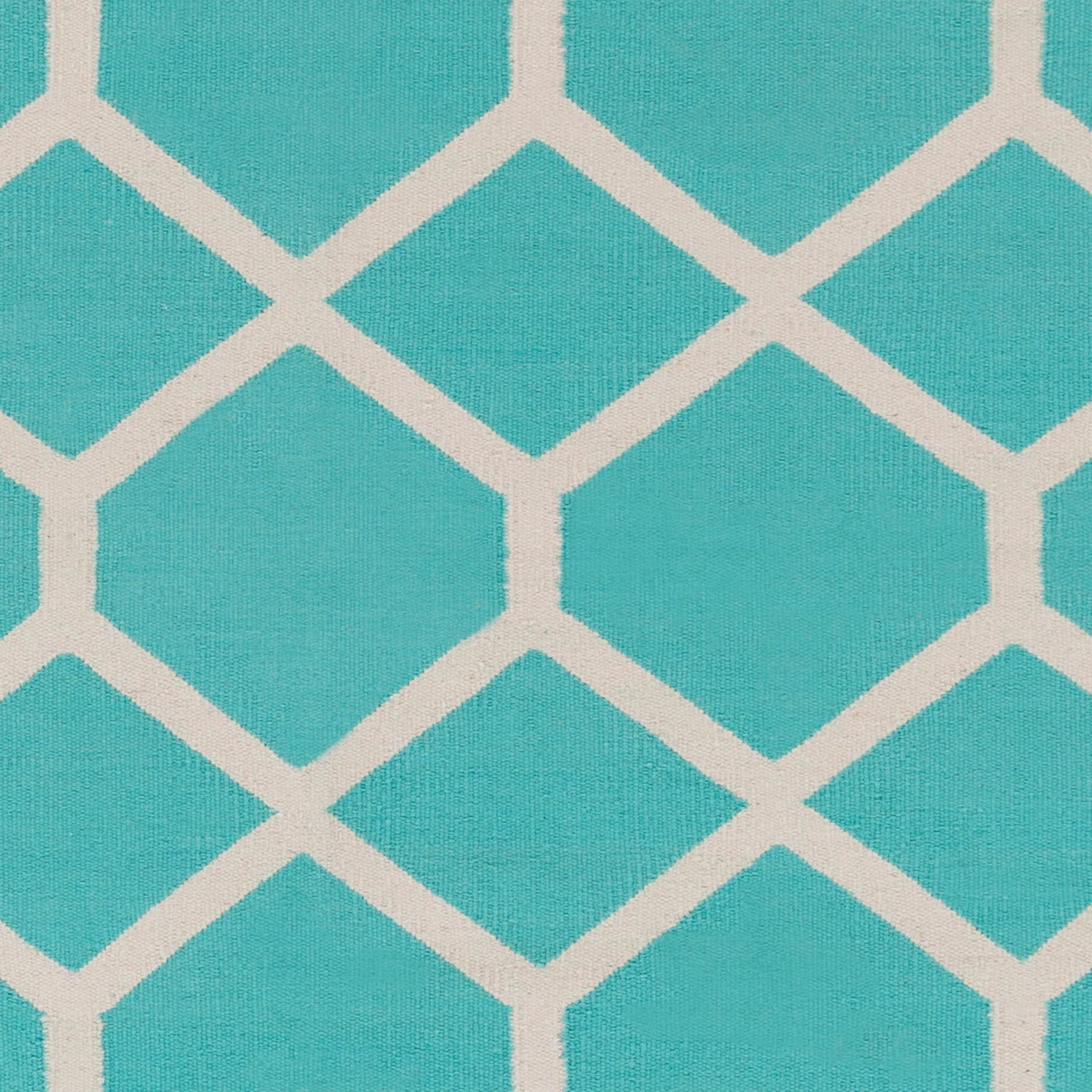 Flatweave Ware Crosshatched Cotton Rug