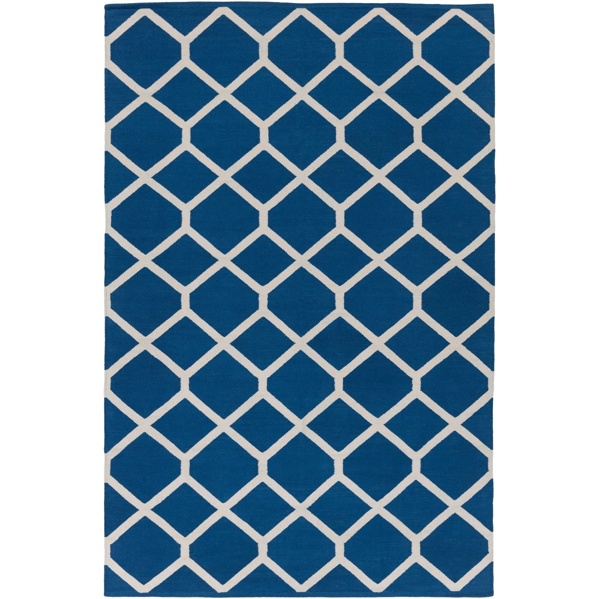 Flatweave Ware Crosshatched Cotton Rug
