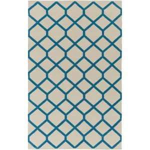 Flatweave Ware Crosshatched Cotton Rug