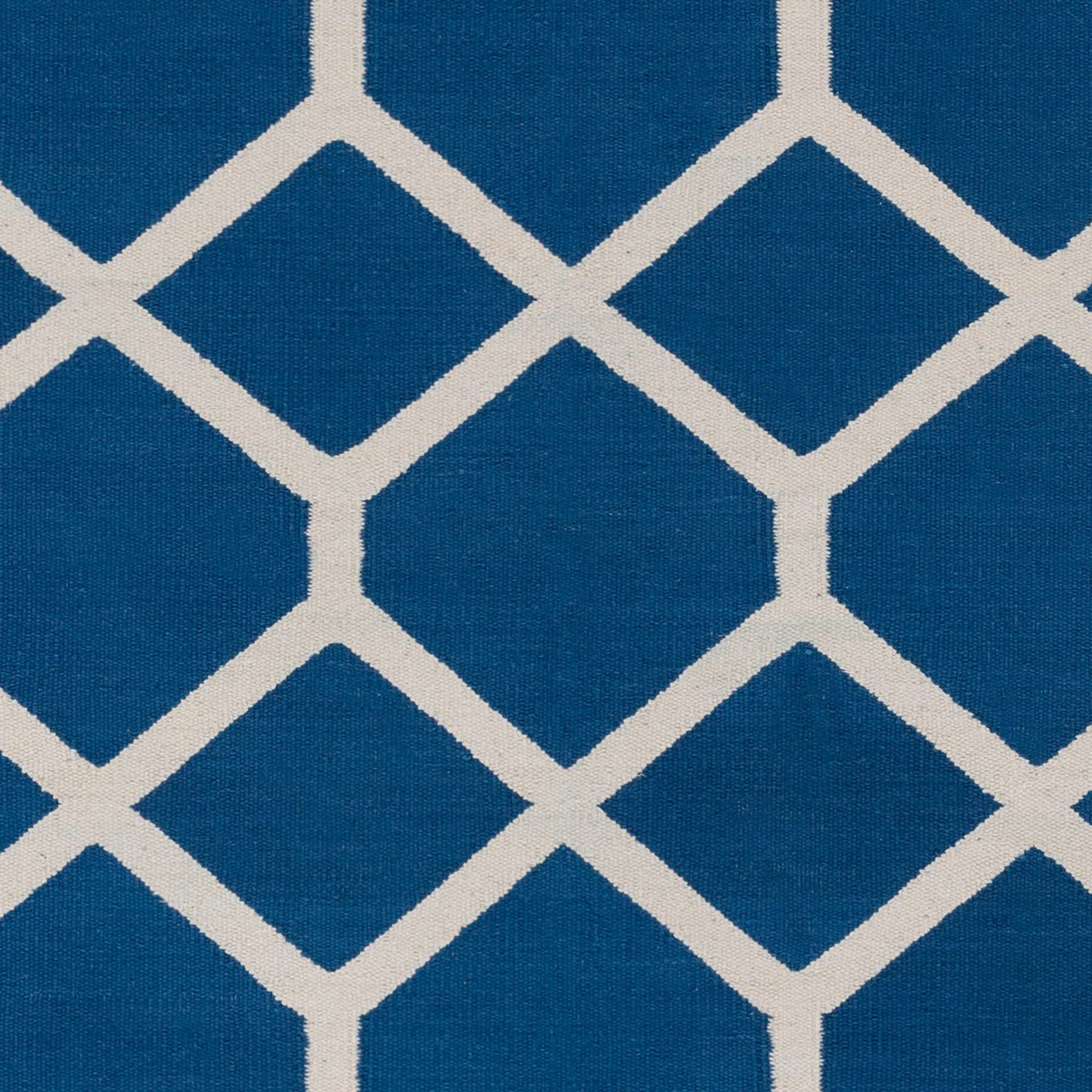 Flatweave Ware Crosshatched Cotton Rug