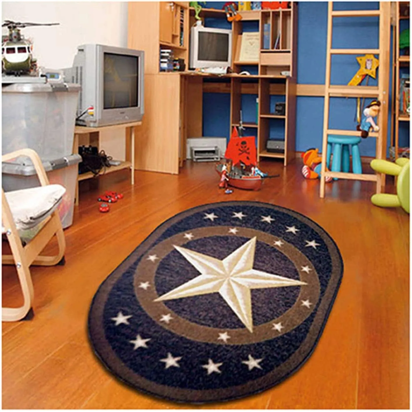 Furnish My Place Texas Star Cowboy Area Kids Rug