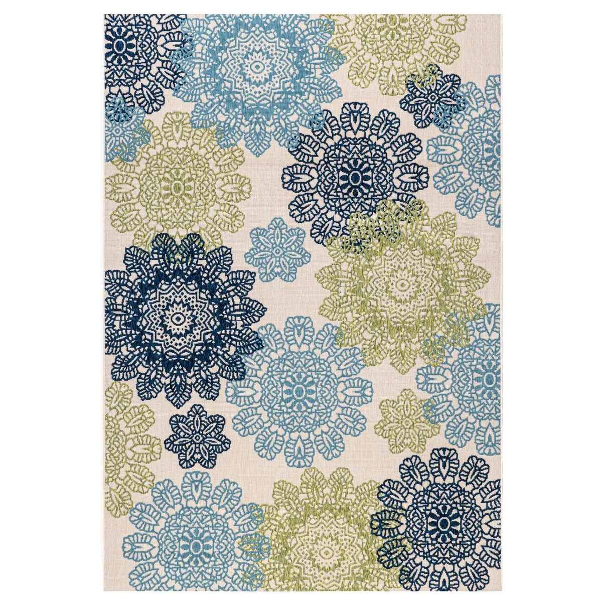 GAD Posey Geometric Medallion Indoor/ Outdoor Area Rug