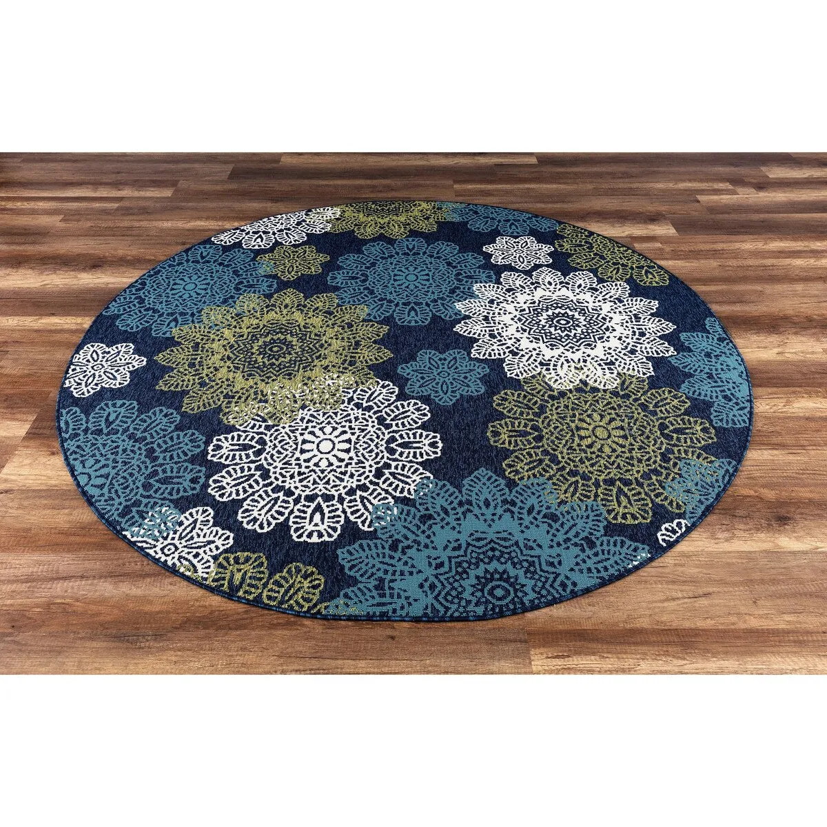 GAD Posey Geometric Medallion Indoor/ Outdoor Area Rug