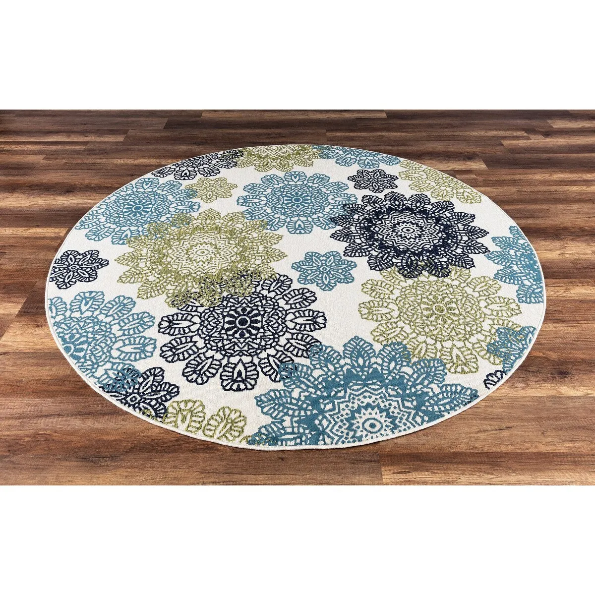 GAD Posey Geometric Medallion Indoor/ Outdoor Area Rug