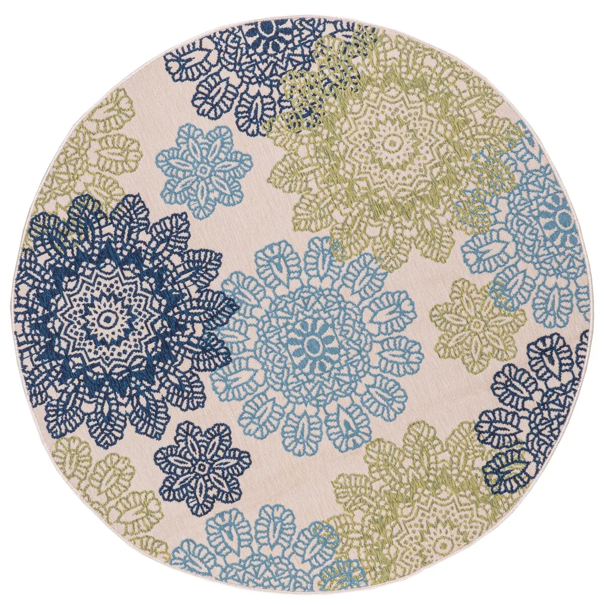 GAD Posey Geometric Medallion Indoor/ Outdoor Area Rug