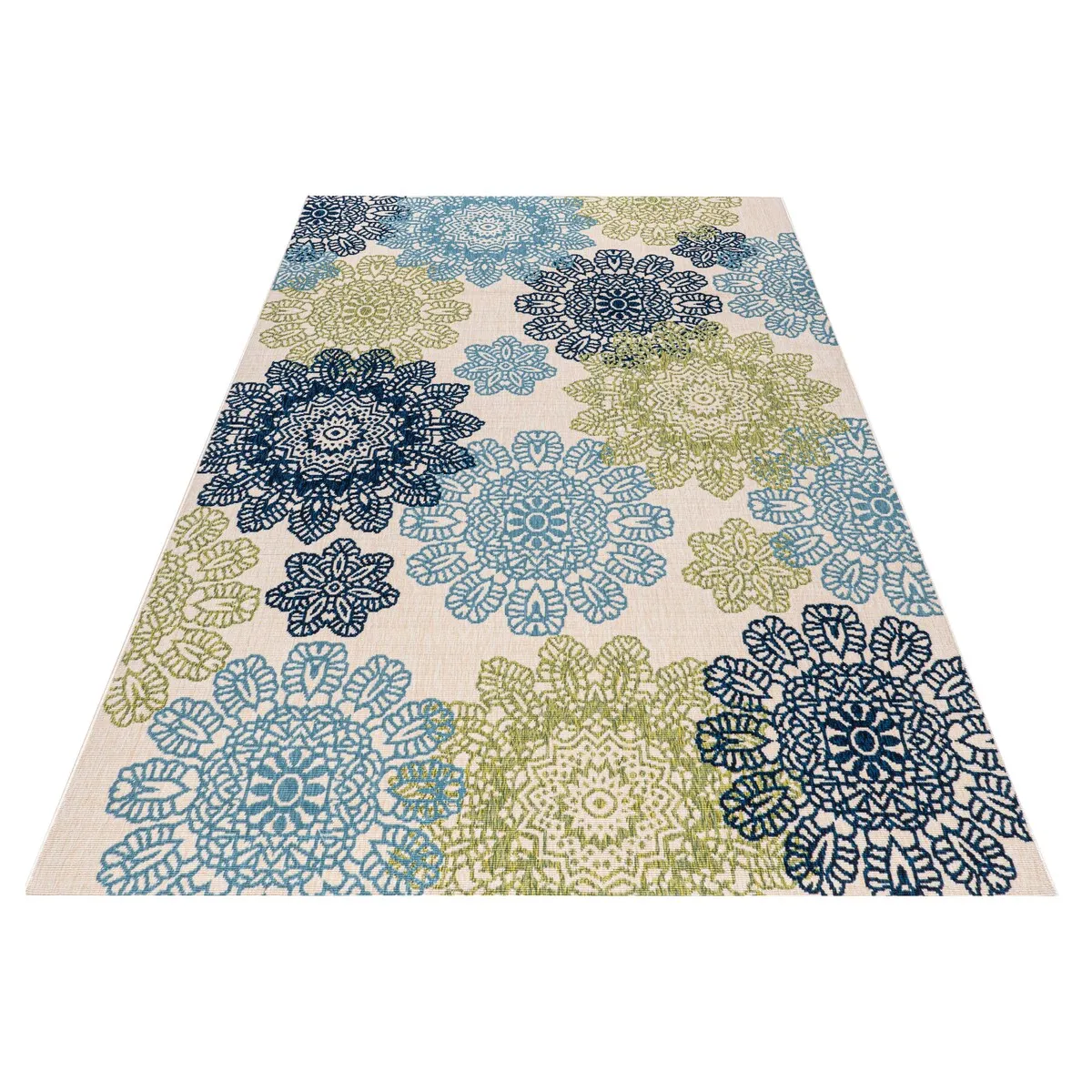 GAD Posey Geometric Medallion Indoor/ Outdoor Area Rug