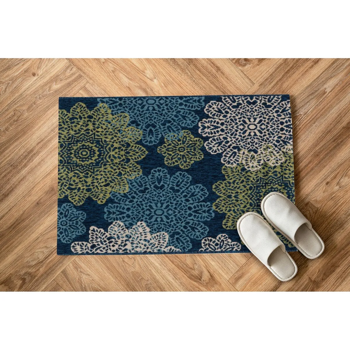GAD Posey Geometric Medallion Indoor/ Outdoor Area Rug