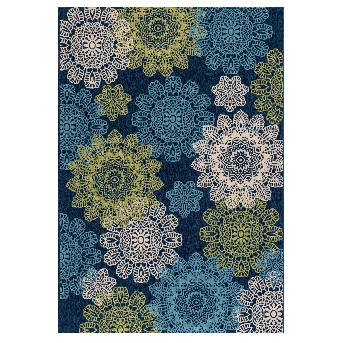 GAD Posey Geometric Medallion Indoor/ Outdoor Area Rug