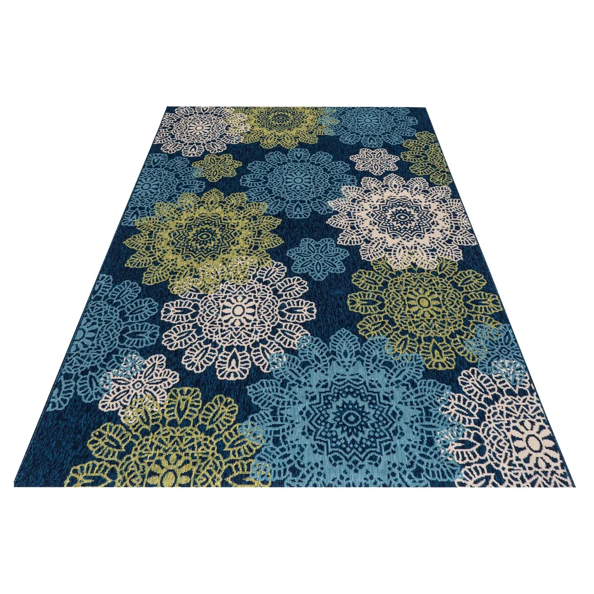 GAD Posey Geometric Medallion Indoor/ Outdoor Area Rug