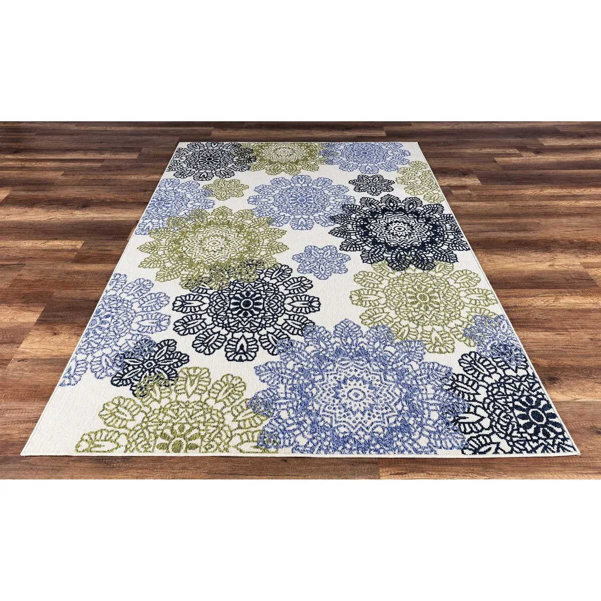 GAD Posey Geometric Medallion Indoor/ Outdoor Area Rug