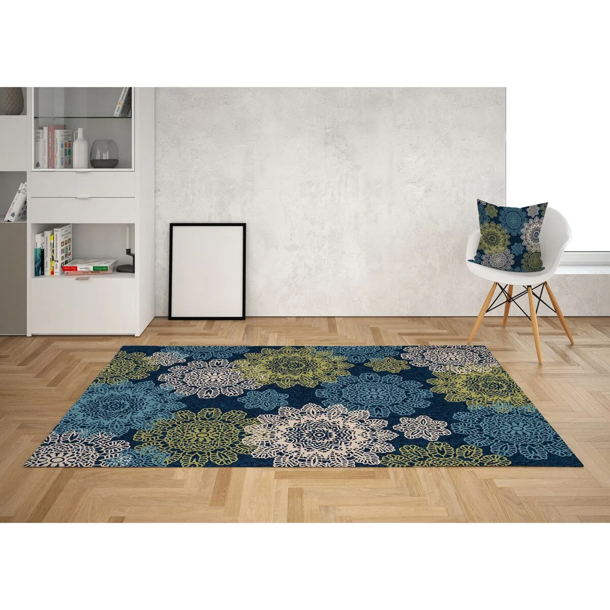 GAD Posey Geometric Medallion Indoor/ Outdoor Area Rug